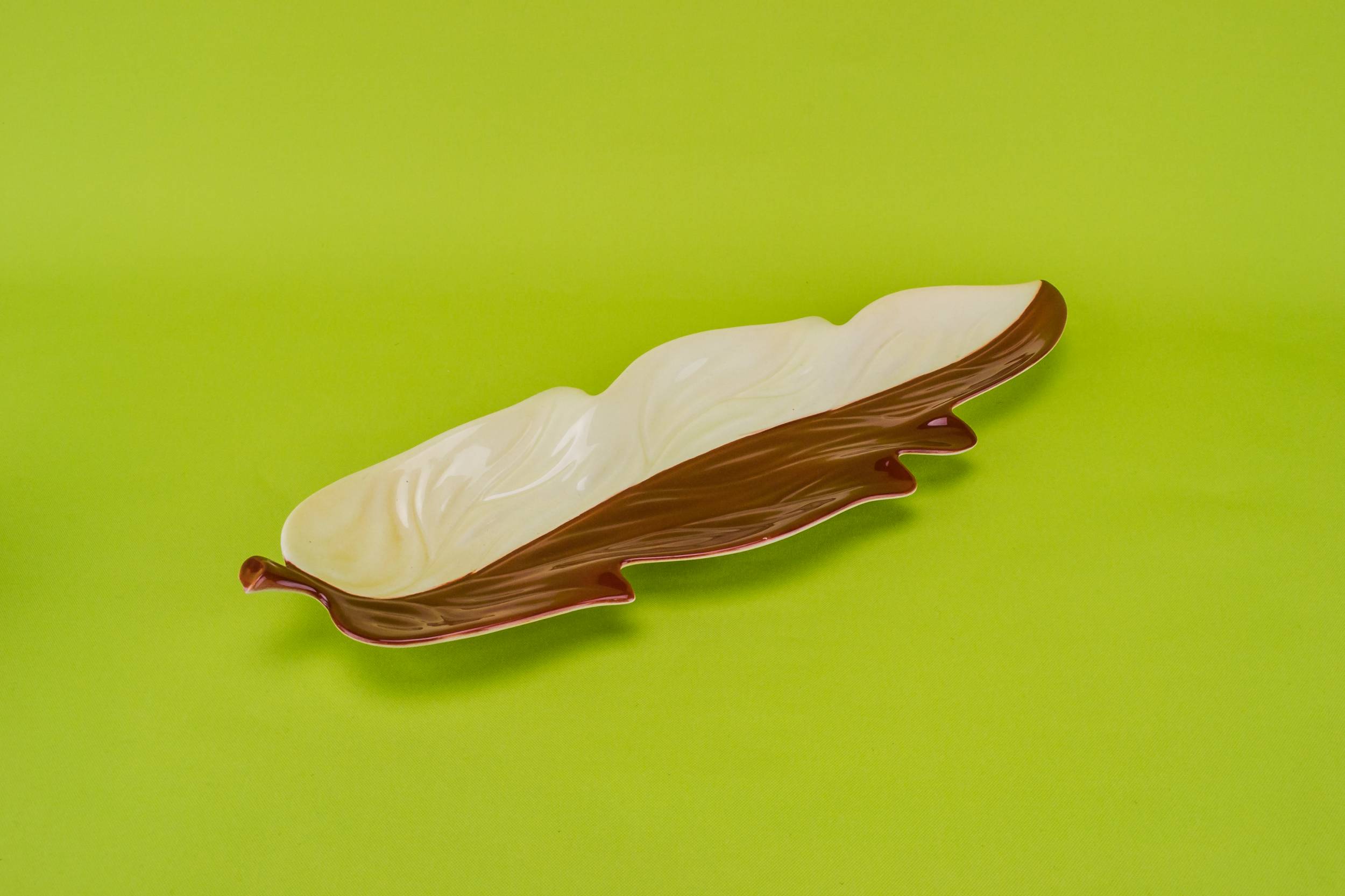 Vintage Ceramic Carlton — Long leaf serving platter