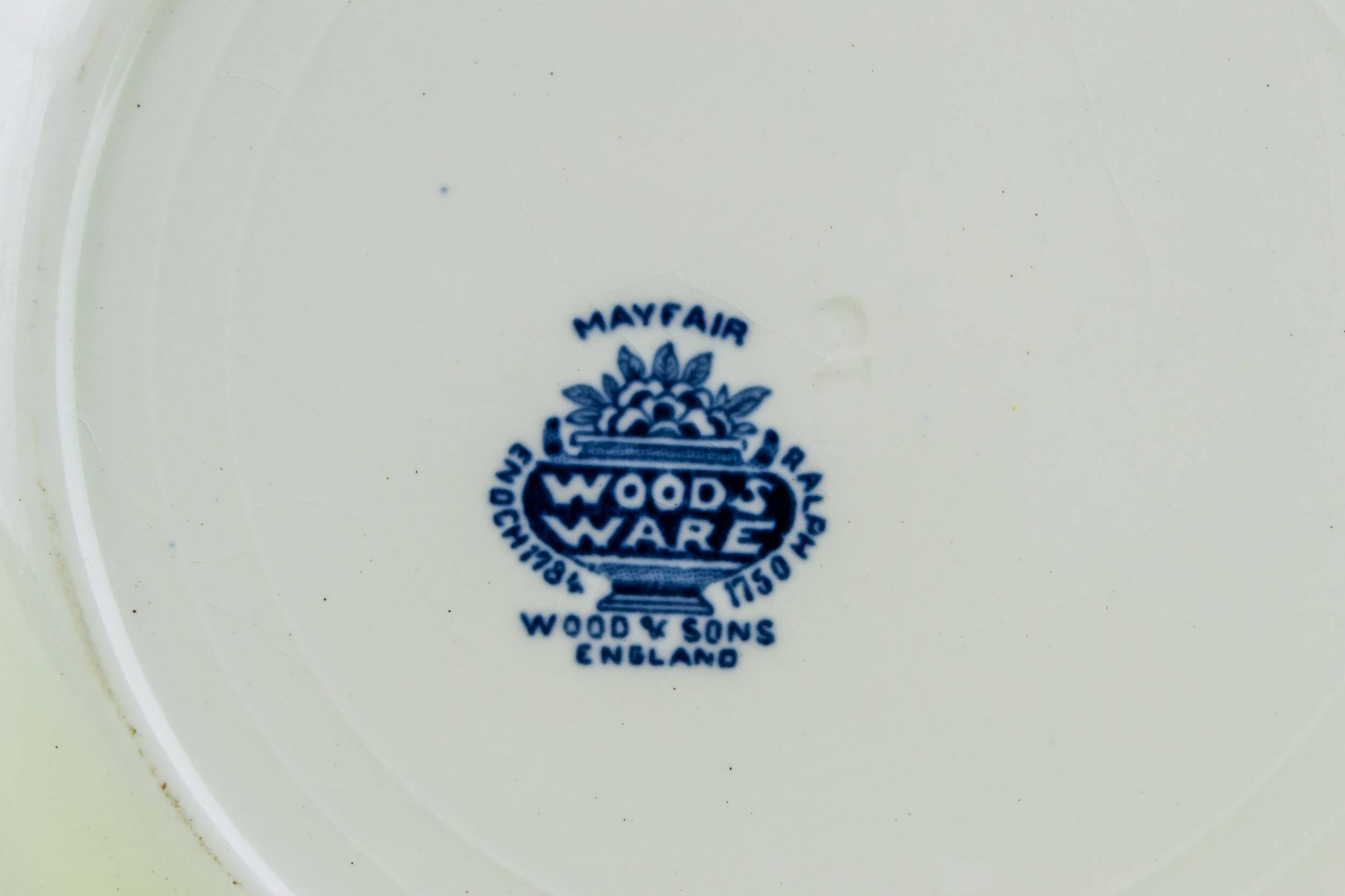 Medium Blue And — 6 medium dinner plates 2