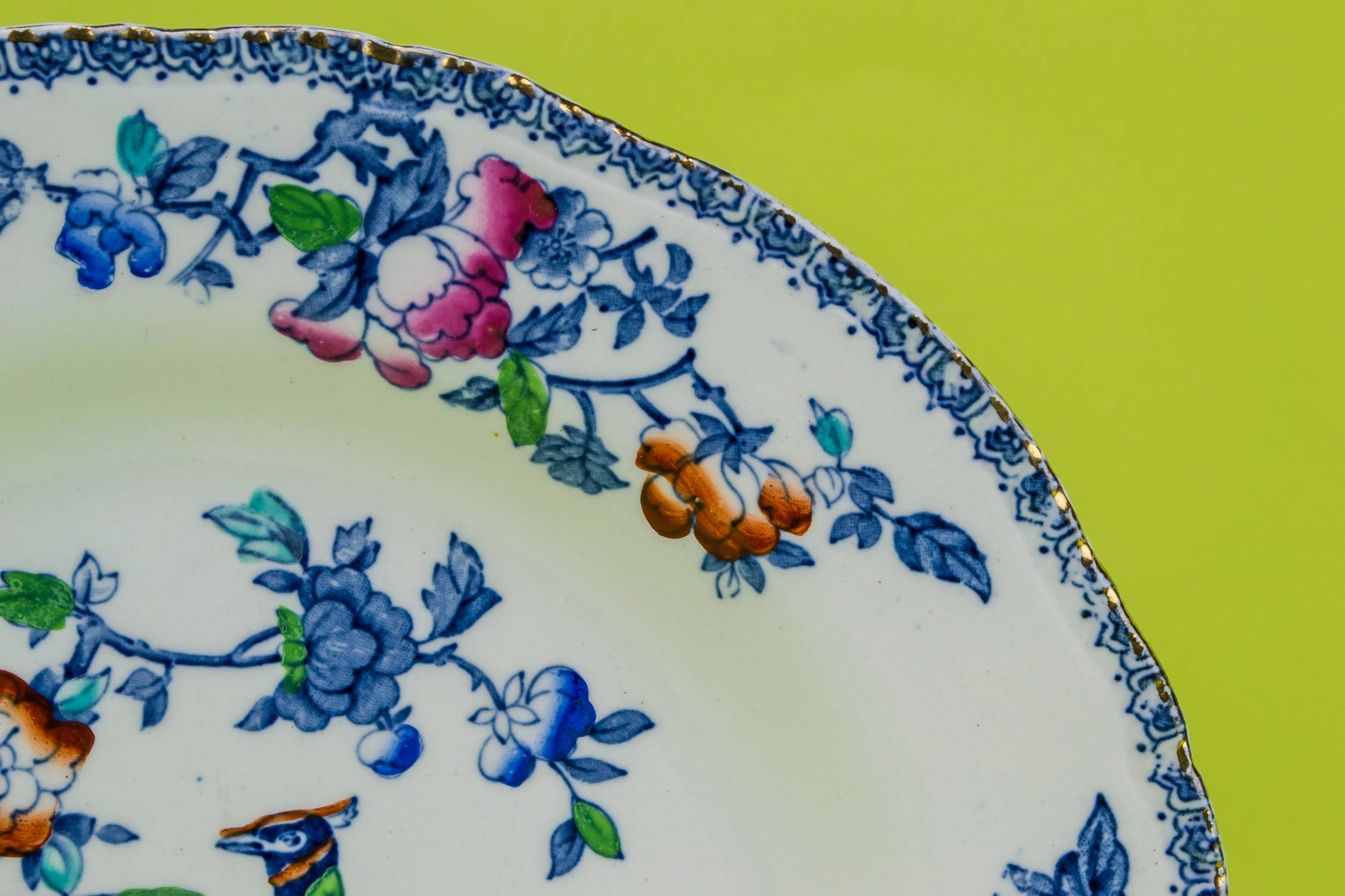 Medium Blue And — 6 medium dinner plates 1