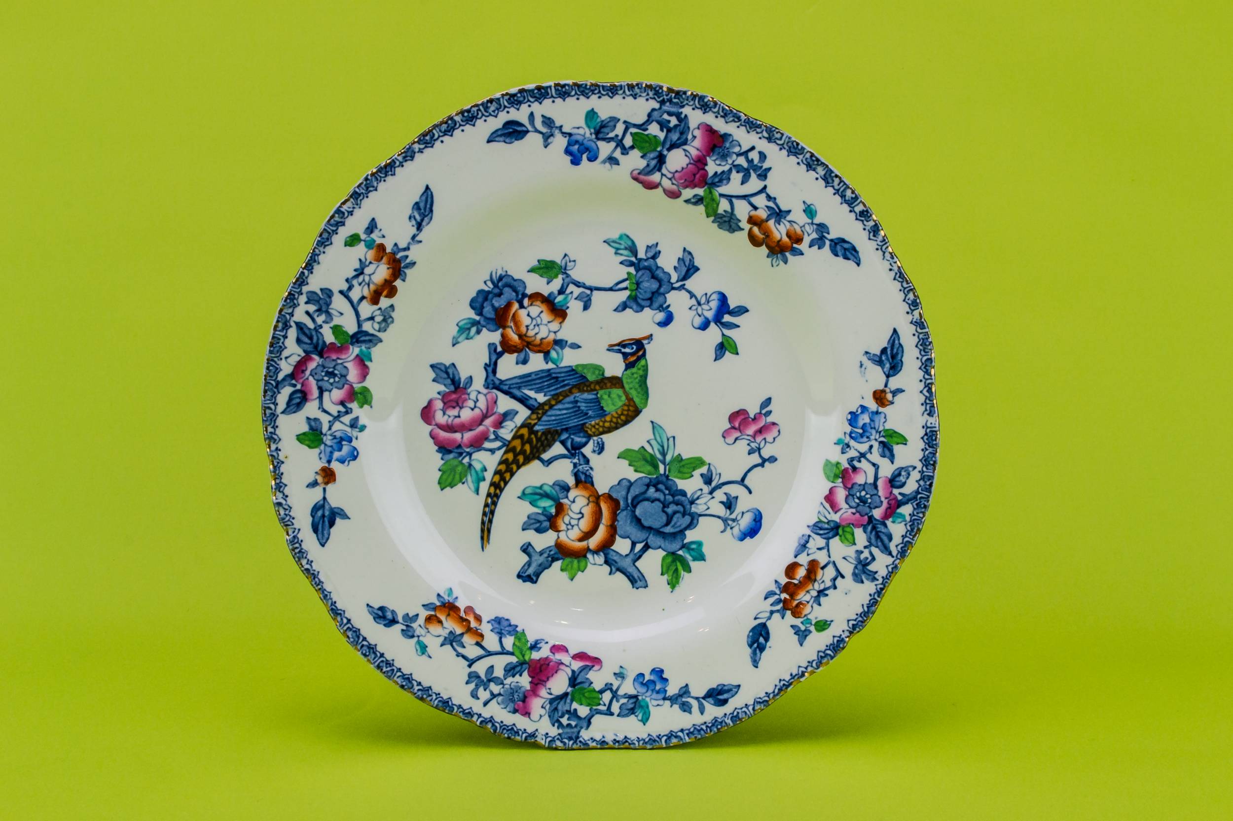 Medium Blue And — 6 medium dinner plates