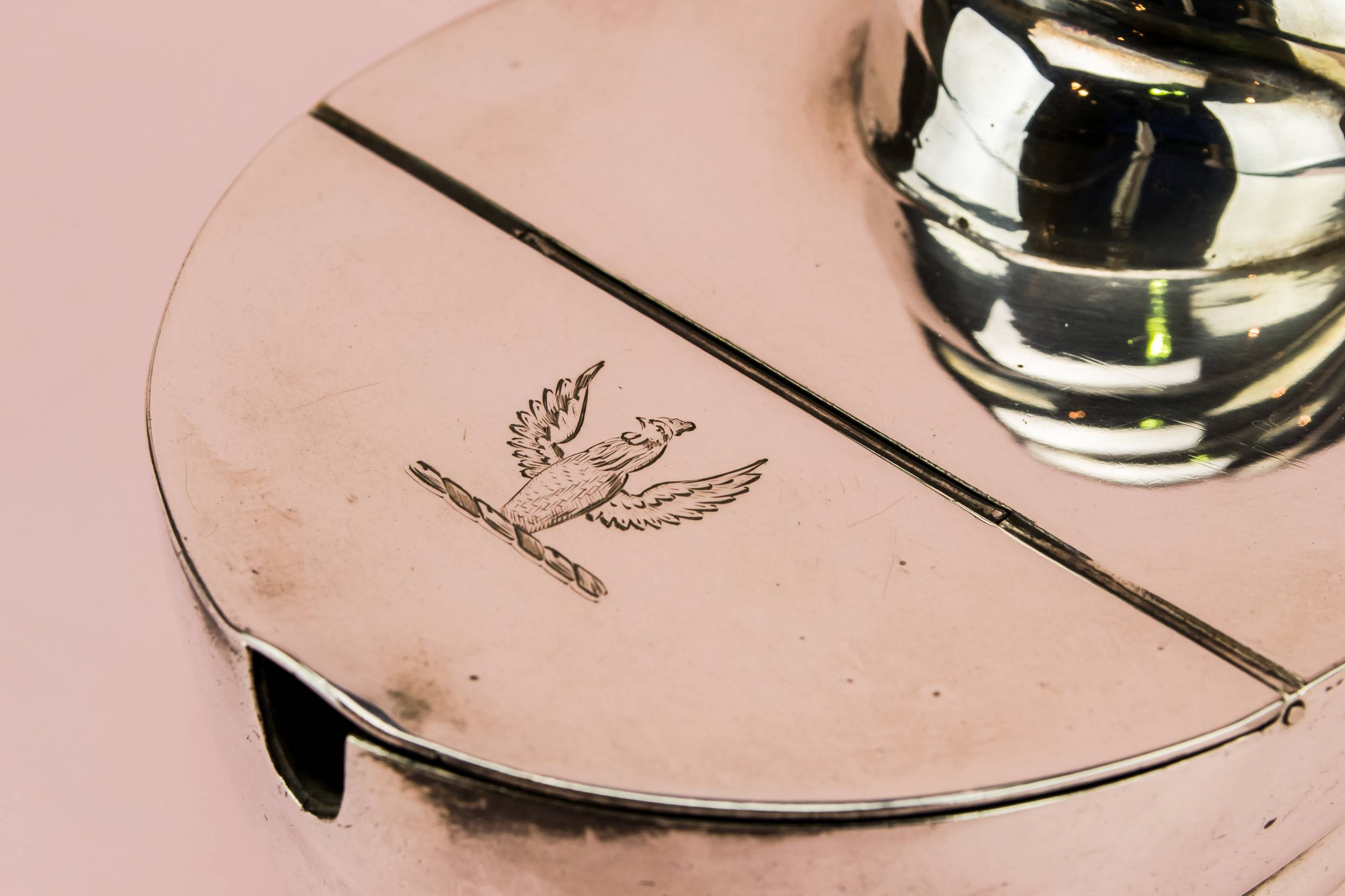 Spectacular Antique Elkington — Silver ammonite spoon warmer 1
