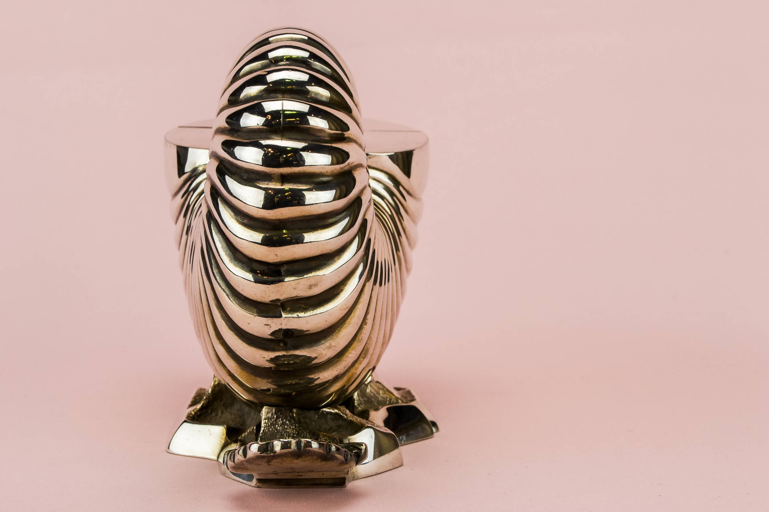 Spectacular Antique Elkington — Silver ammonite spoon warmer 5