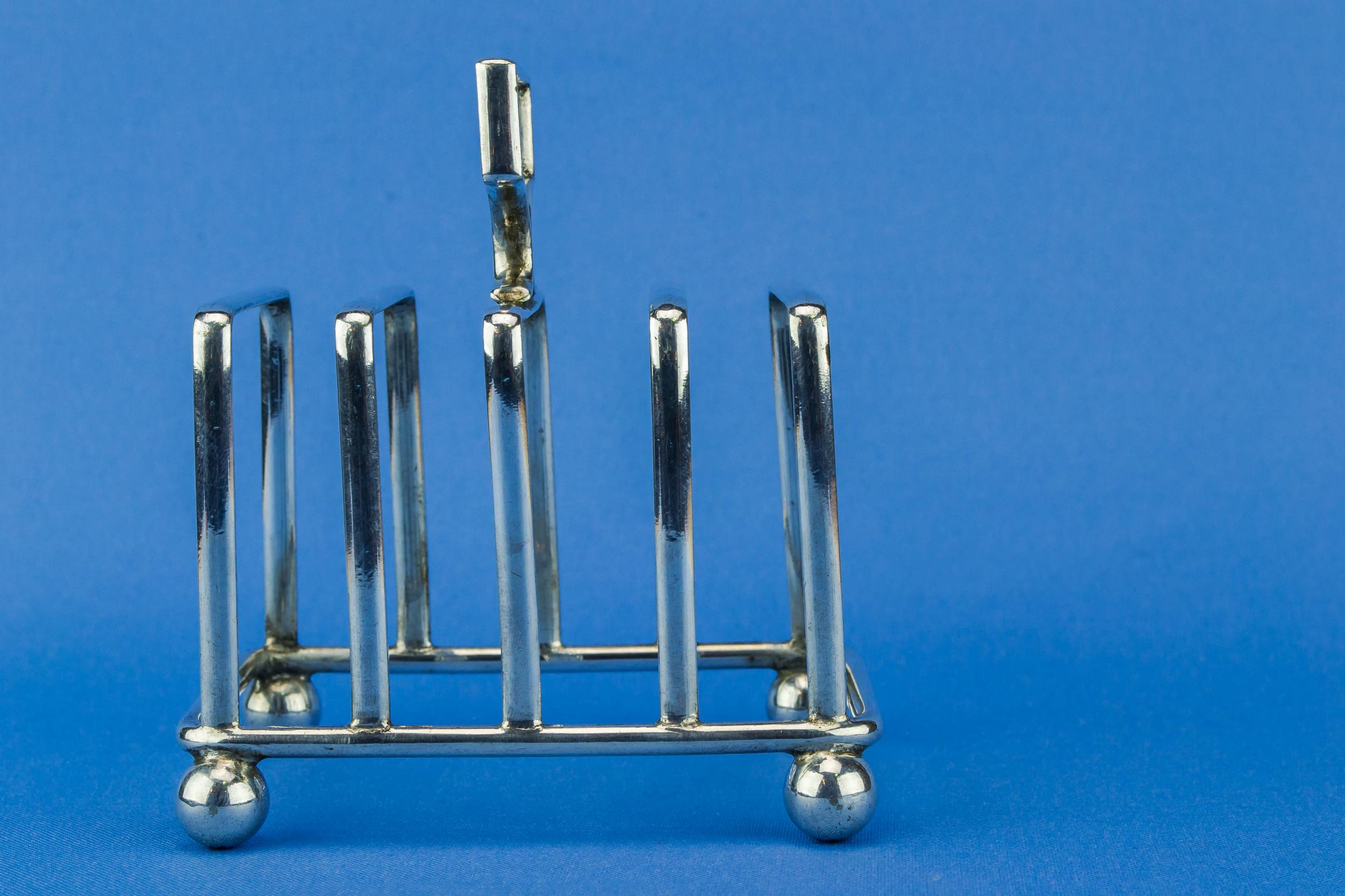Silver Plated Square — Small toast rack 1