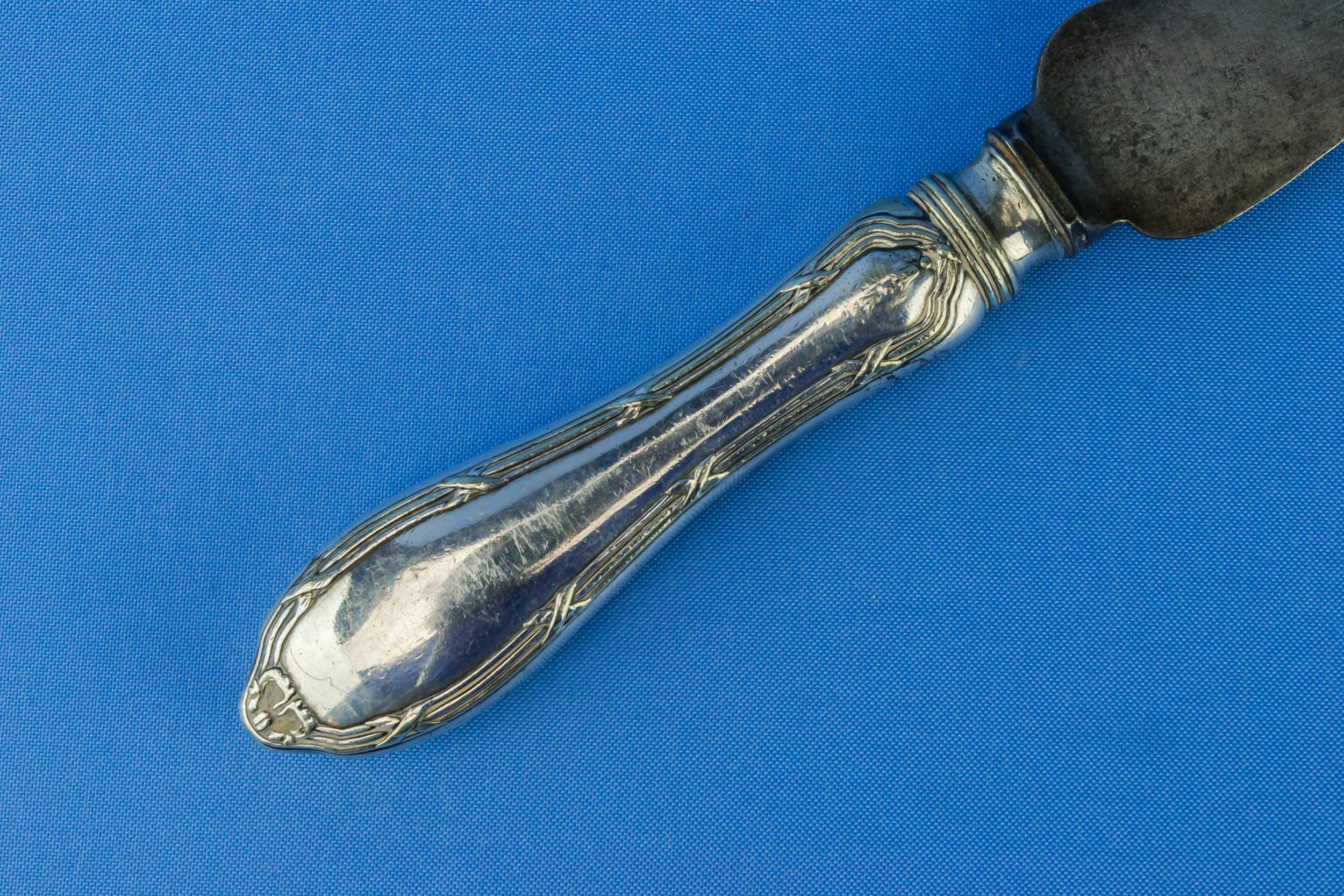 Antique Shabby Chic — Silver plated bread knife 2