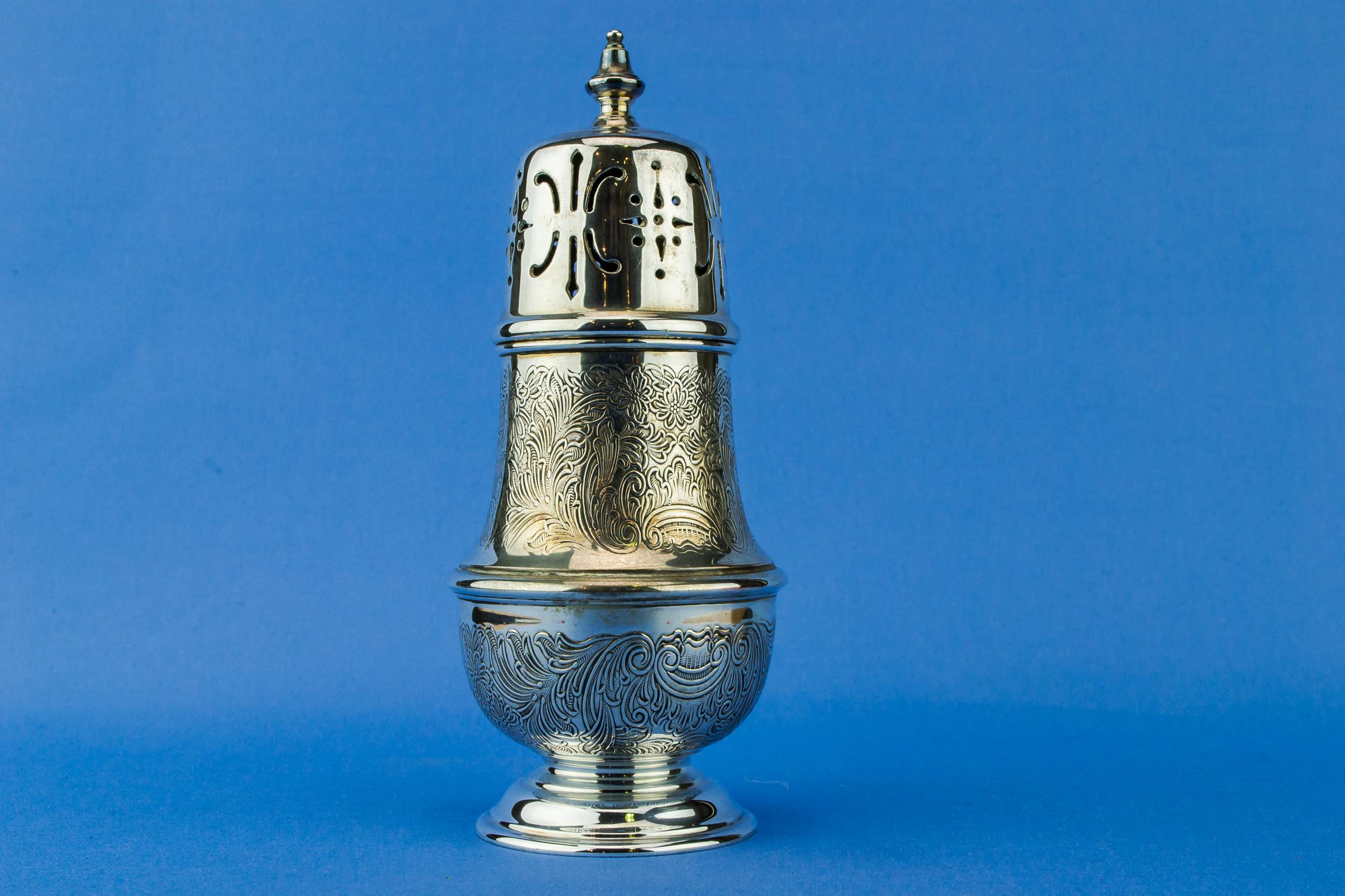 Classical Vintage Floral — Silver plated sugar caster 1