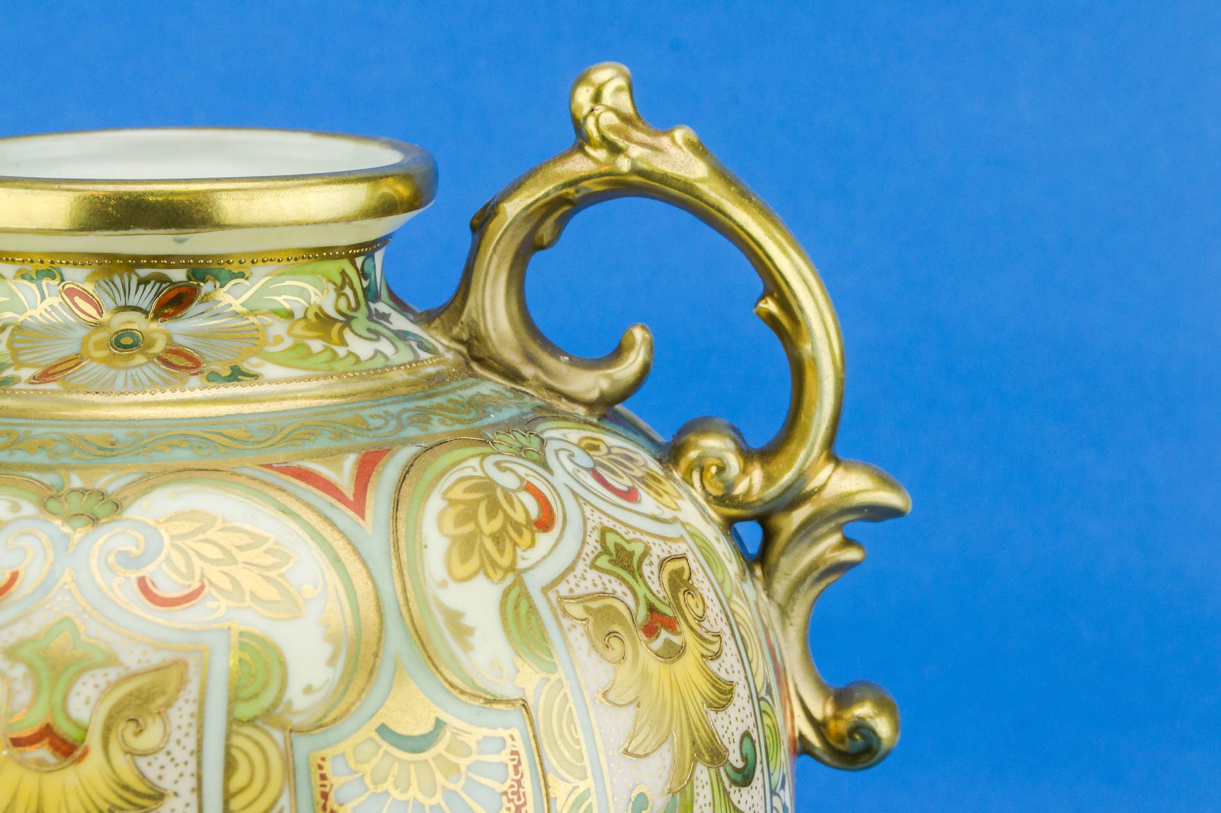 Porcelain Spectacular Noritake — Large Noritake vase 1