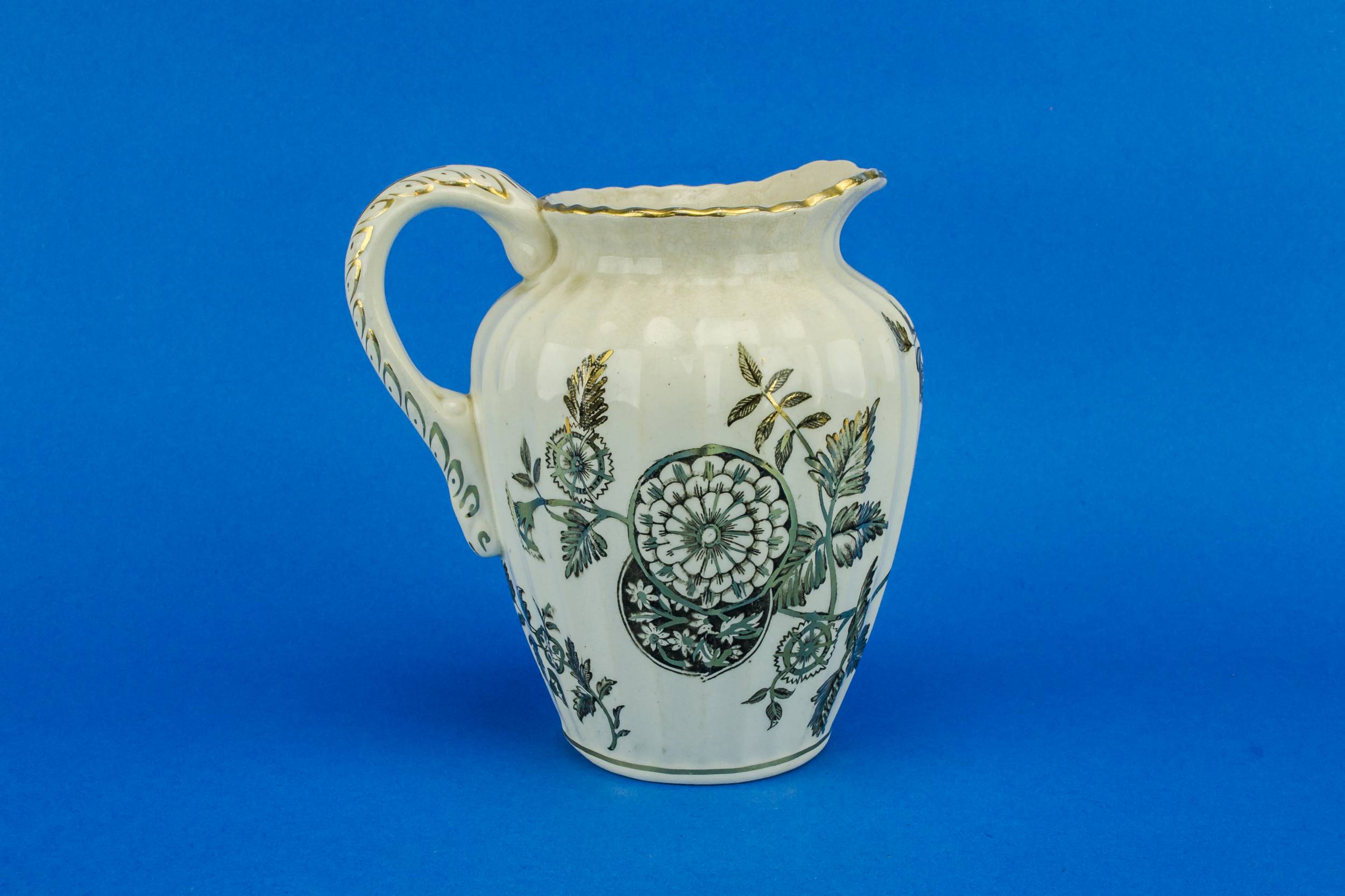 Elegant Antique S — Gilded flower jug