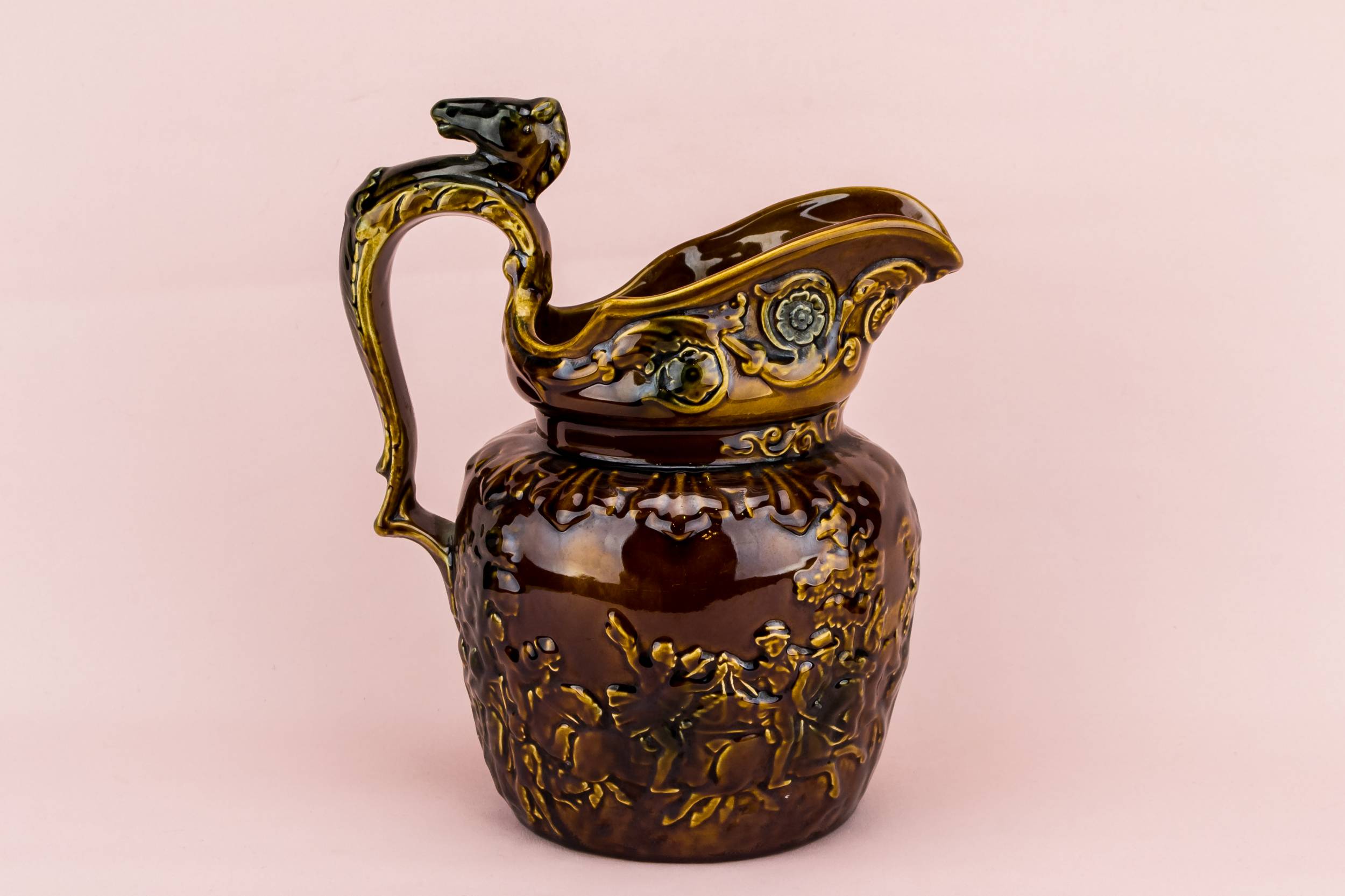 Ceramic Traditional Horses — Large horse design jug