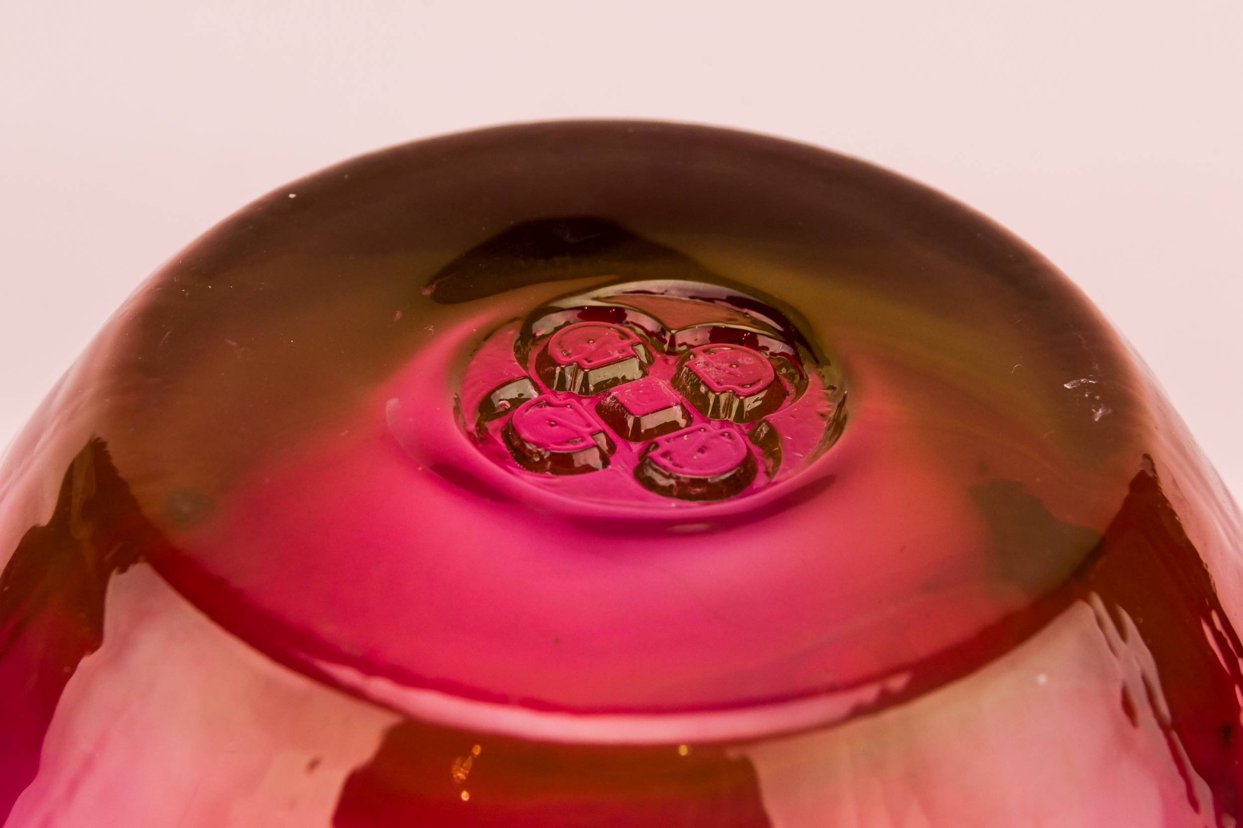 Cheerful Vintage Glass — Cranberry glass vase 2