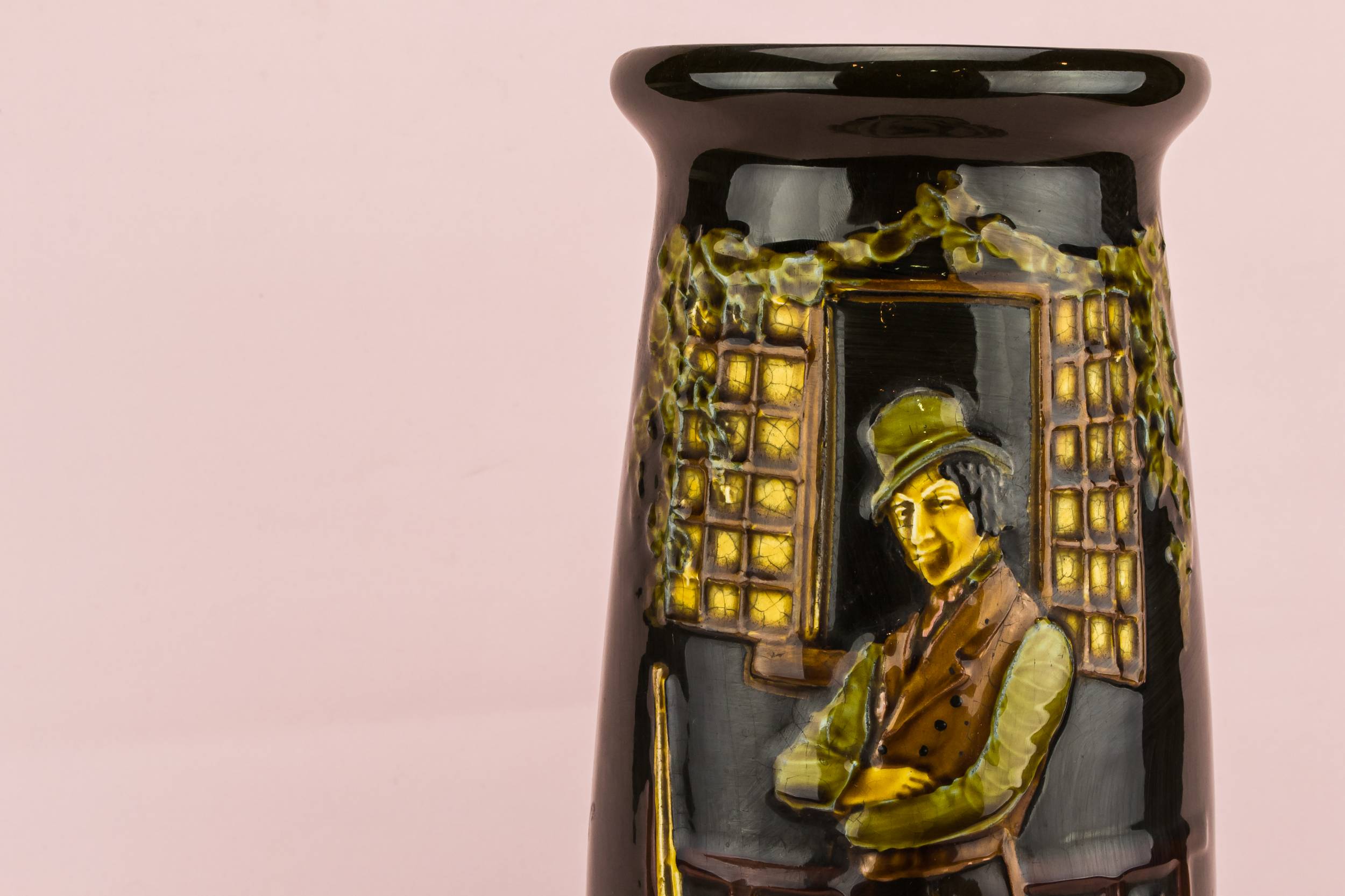 Antique Ceramic Figures — 2 Art Nouveau large vases 1