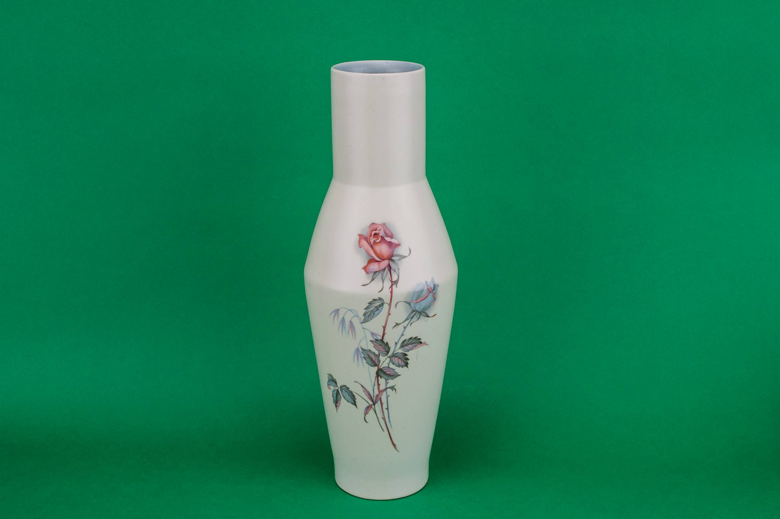 Vintage Ceramic Burgess — Tall flower vase