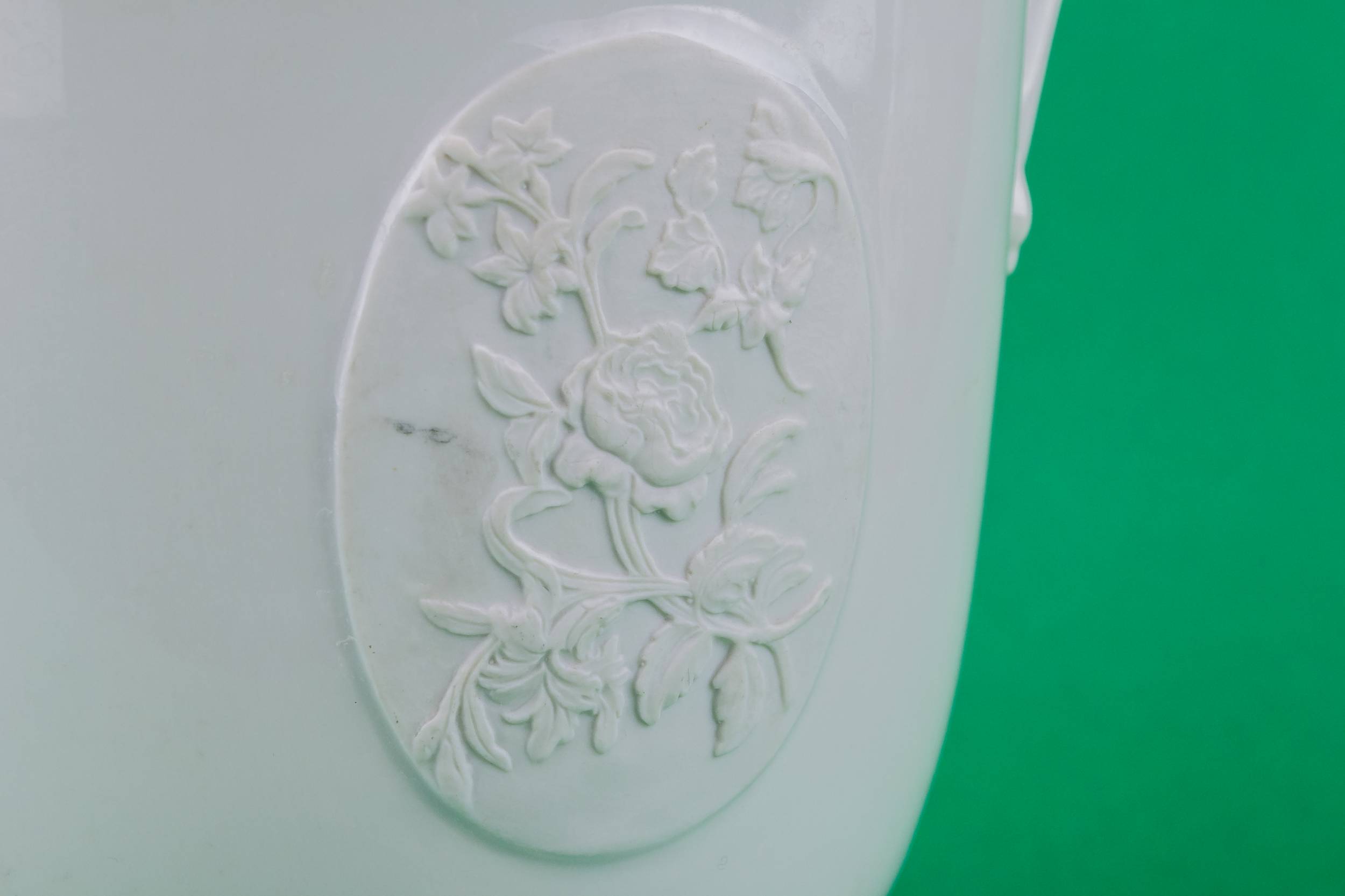 Vintage Modernist Floral — Porcelain wine bottle cooler 1