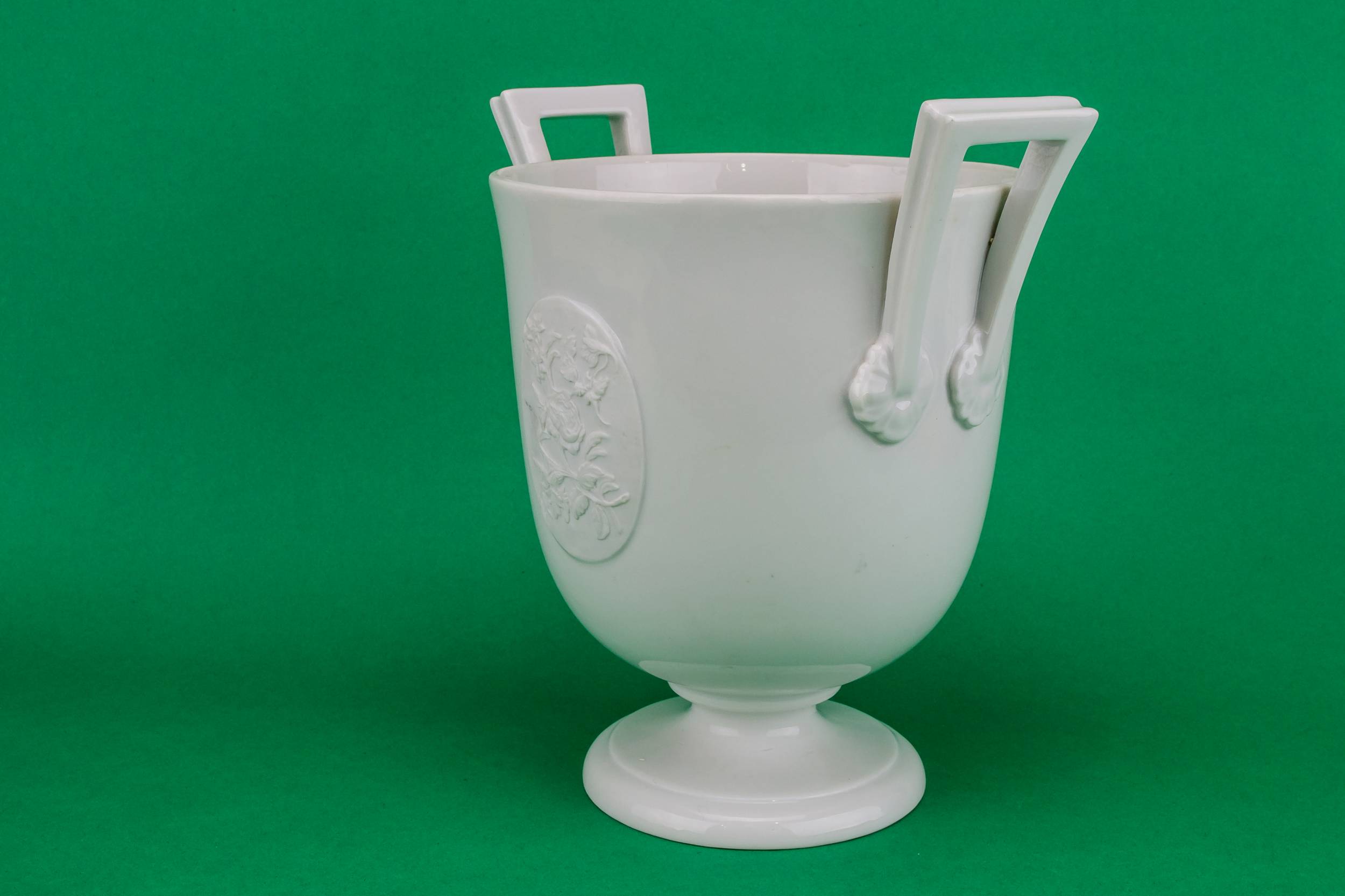 Vintage Modernist Floral — Porcelain wine bottle cooler 3