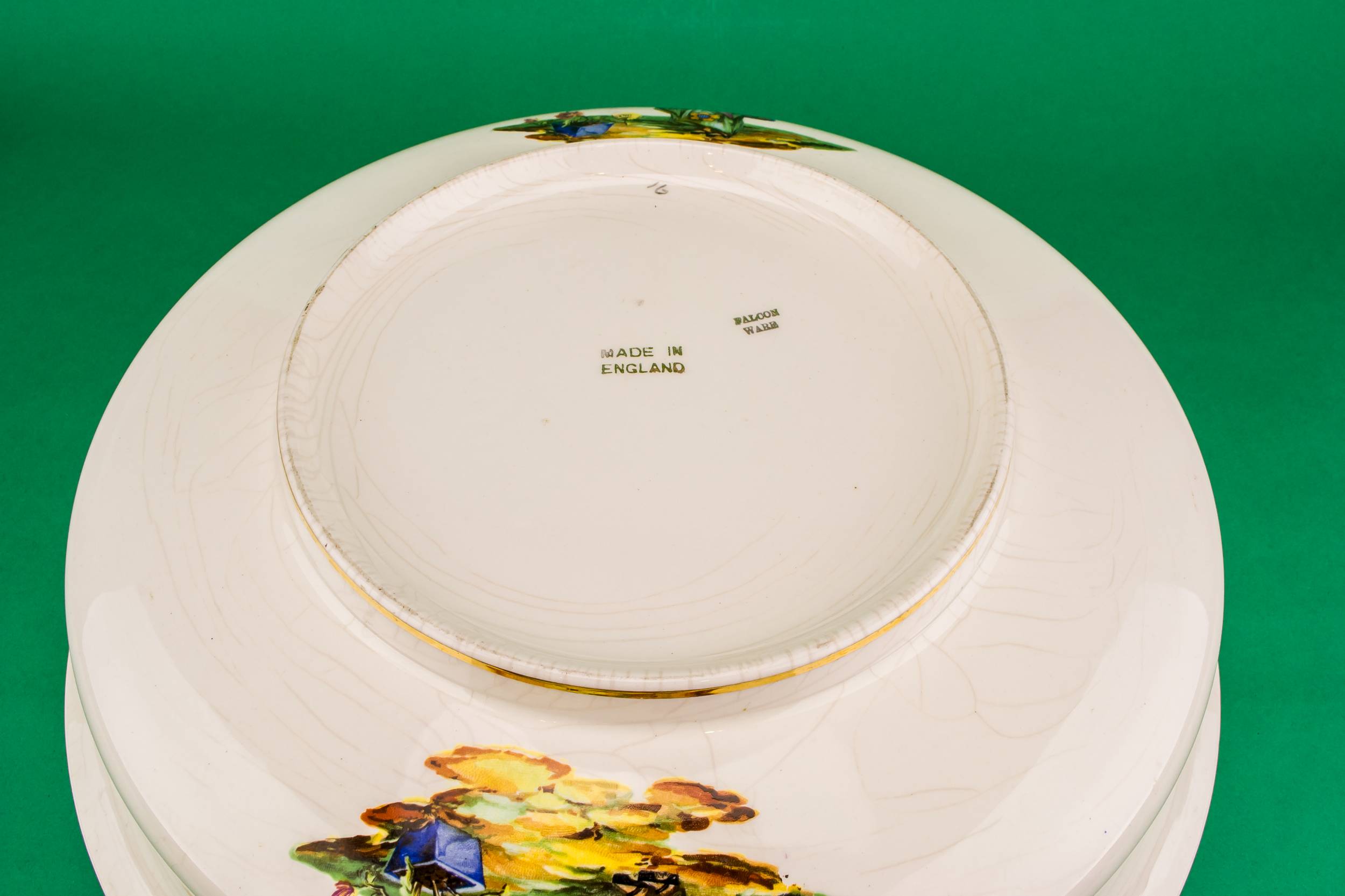 Spectacular Vintage BOWLS — Water jug and basin 6