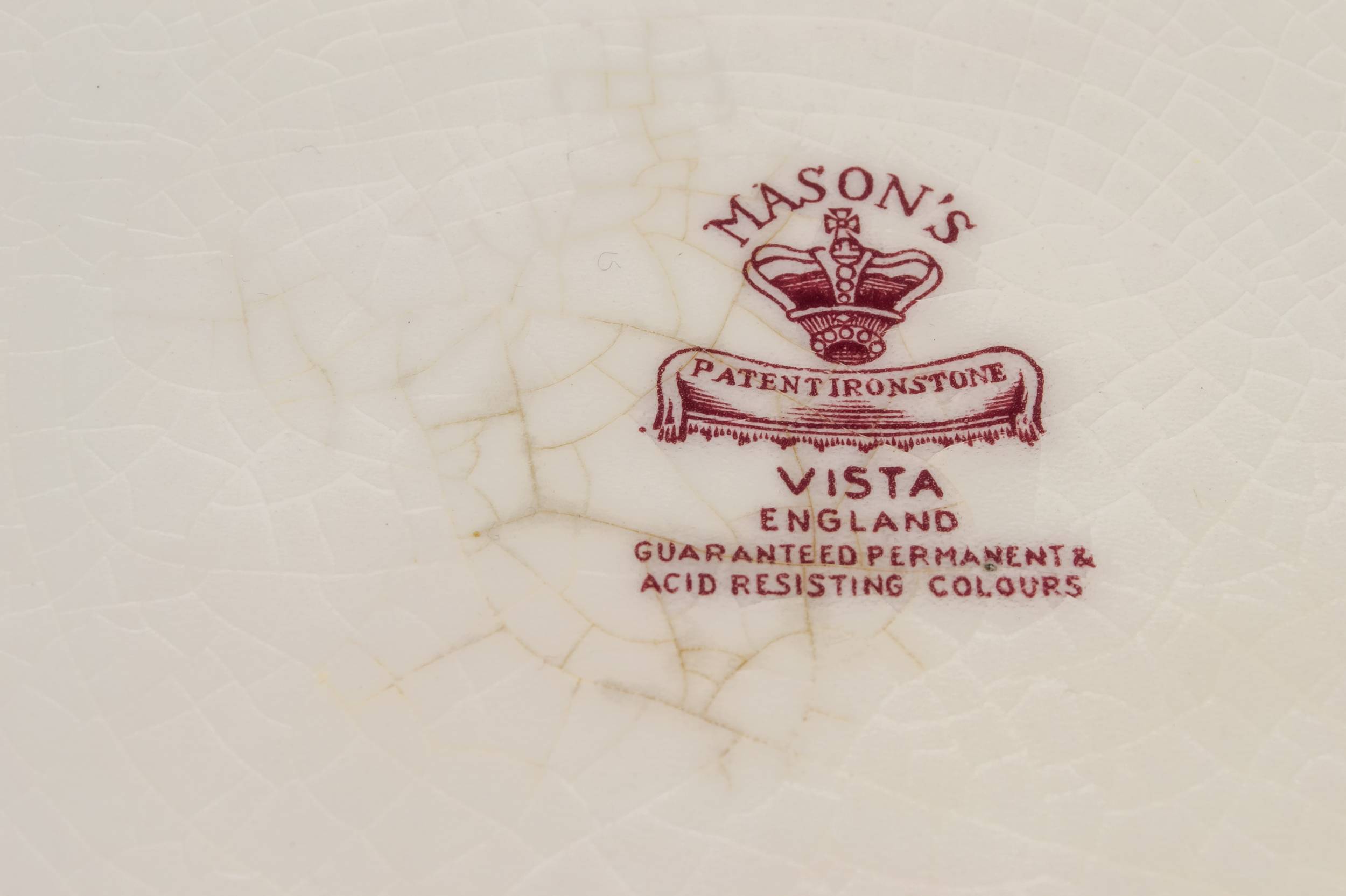 Ceramic Traditional Masons — Mason's cake serving plate 2