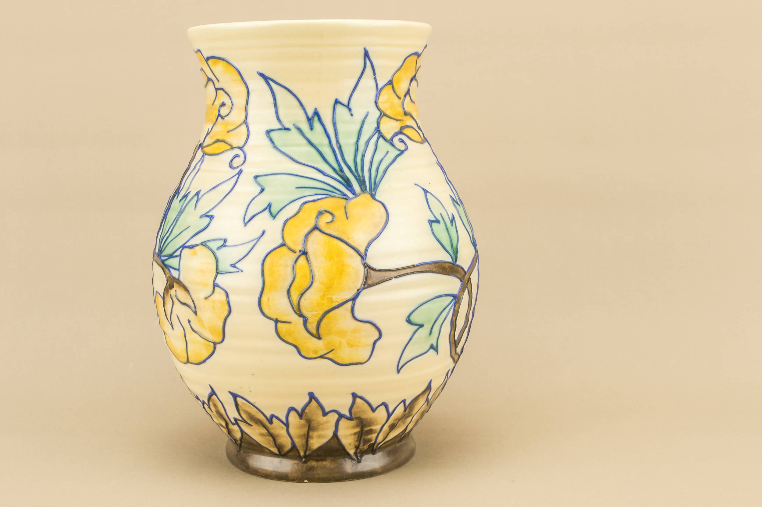 Ceramic Art Deco — Large floral water jug 1
