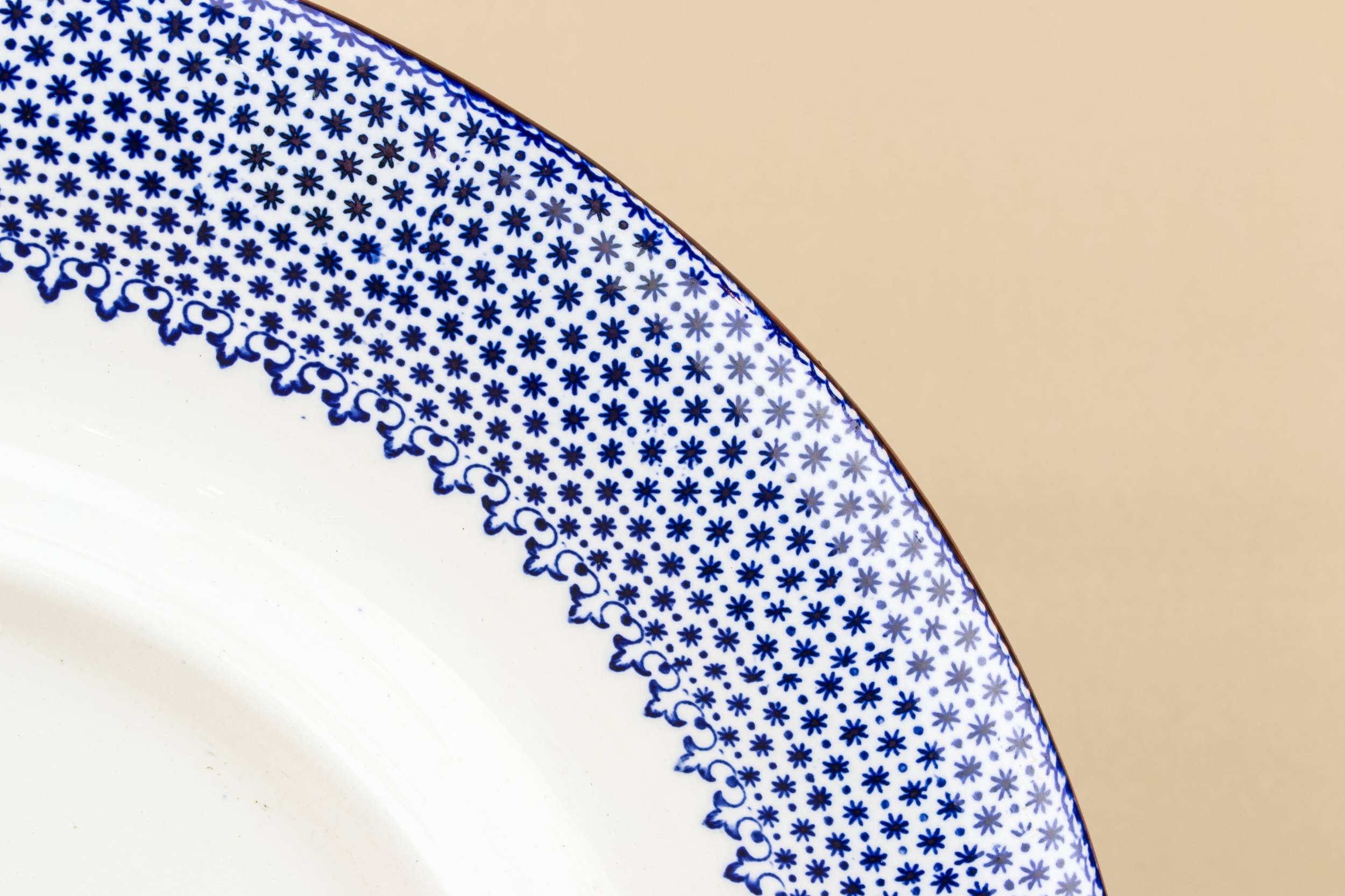 Blue And White — Large bowl platter 2