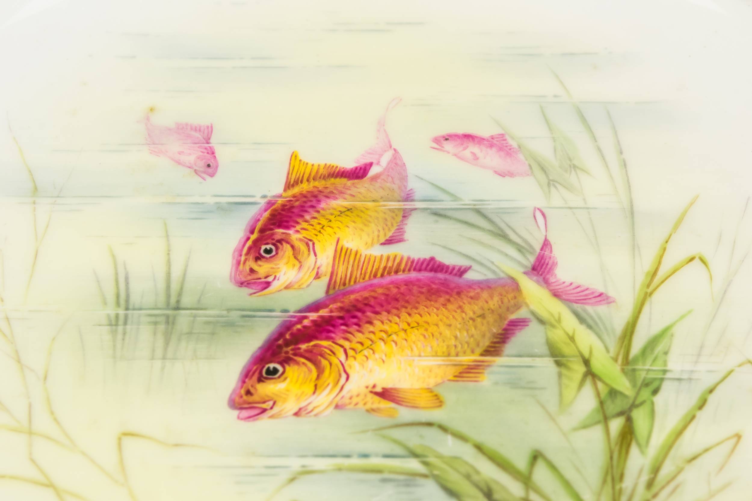 Neo-classical Unusual Fish — Painted dessert plate 2