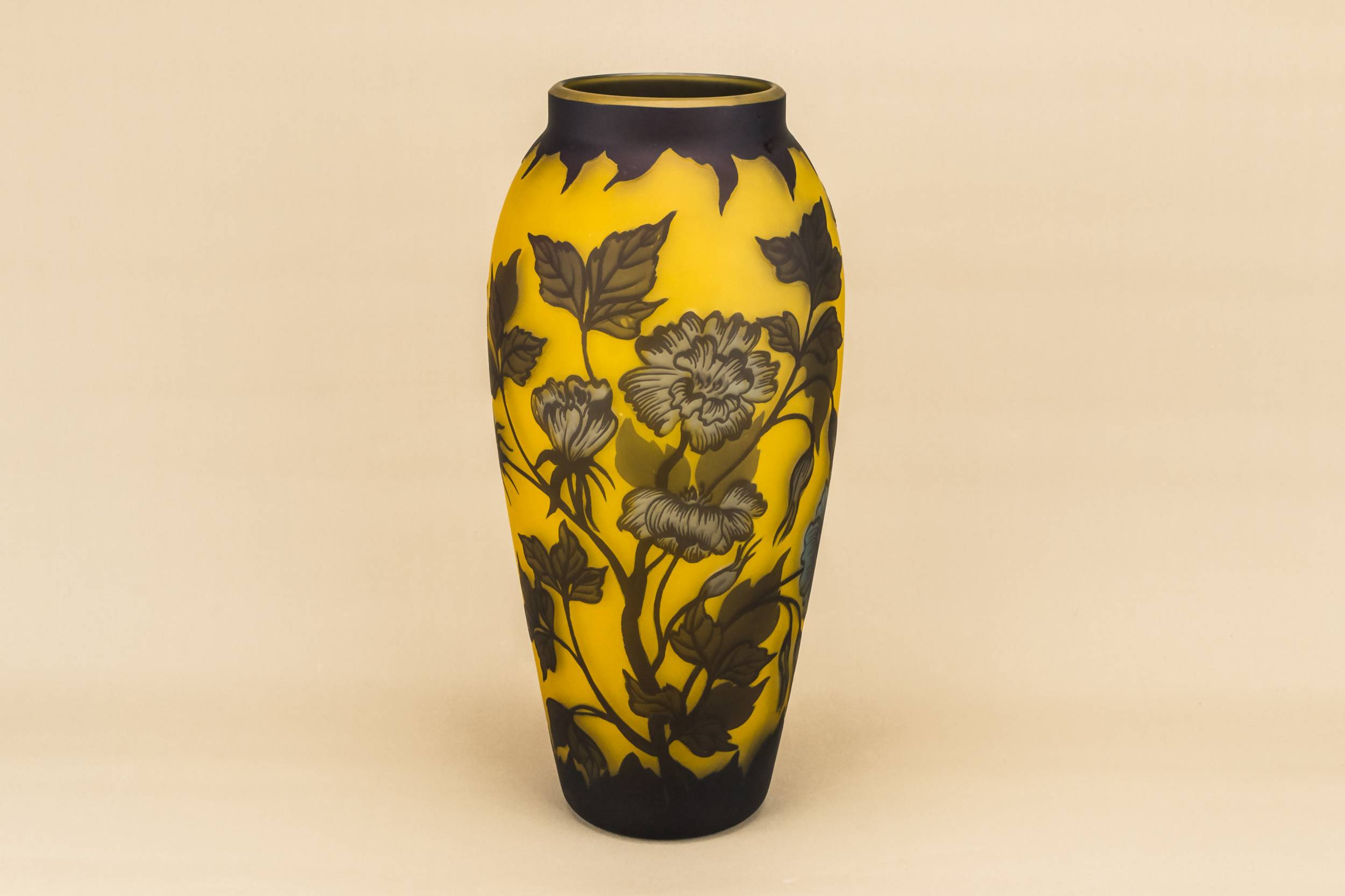 Large Yellow Glass — Large yellow glass vase
