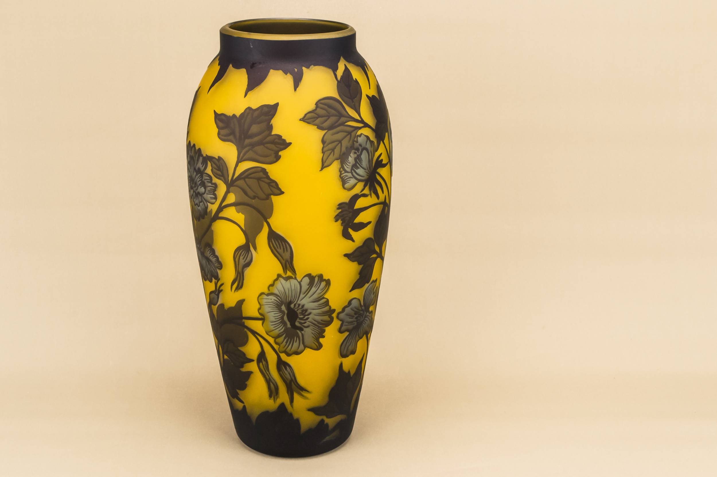 Large Yellow Glass — Large yellow glass vase 1