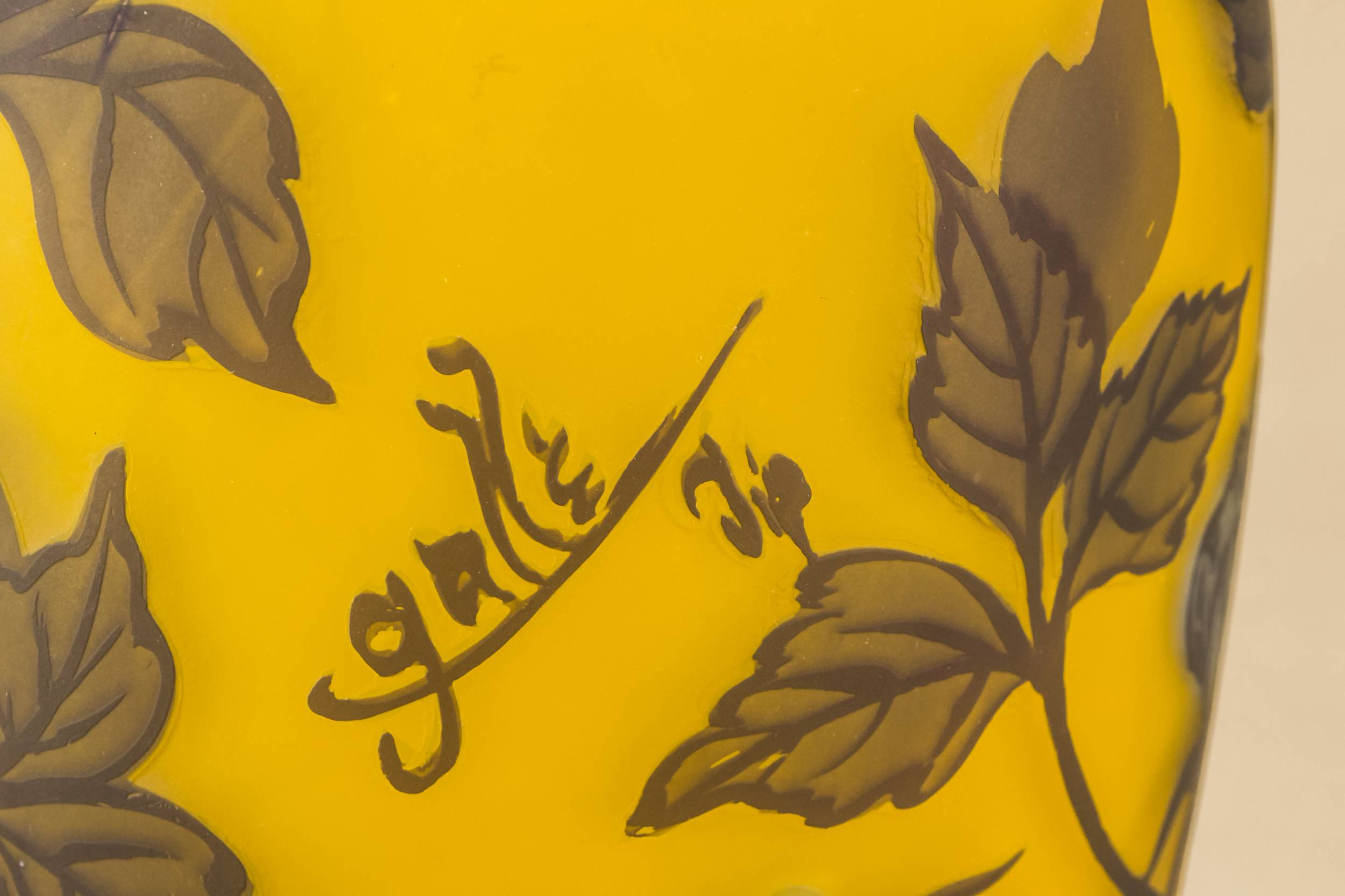 Large Yellow Glass — Large yellow glass vase 4