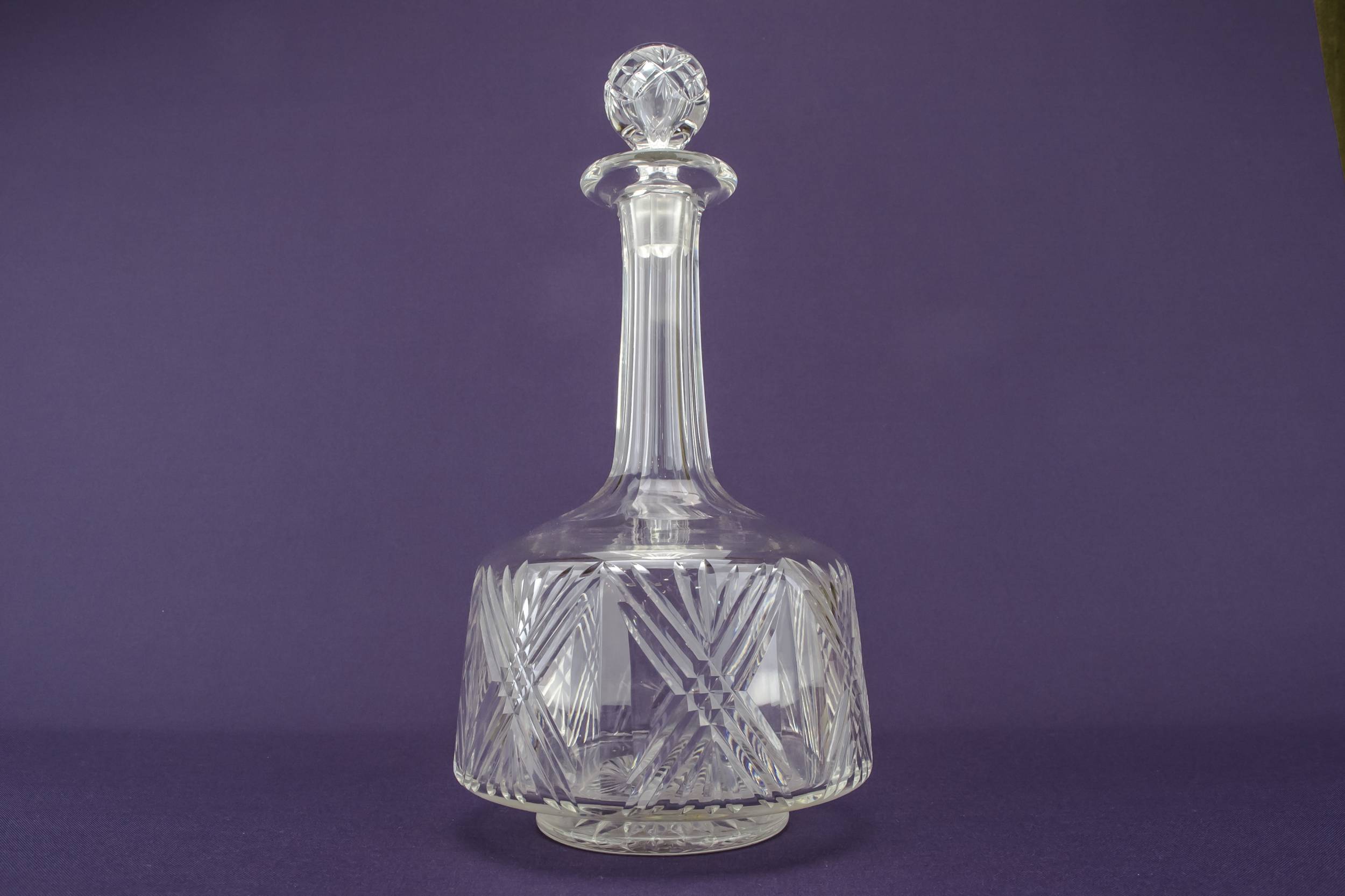 Antique Cut Glass — Dessert wine glass decanter 1
