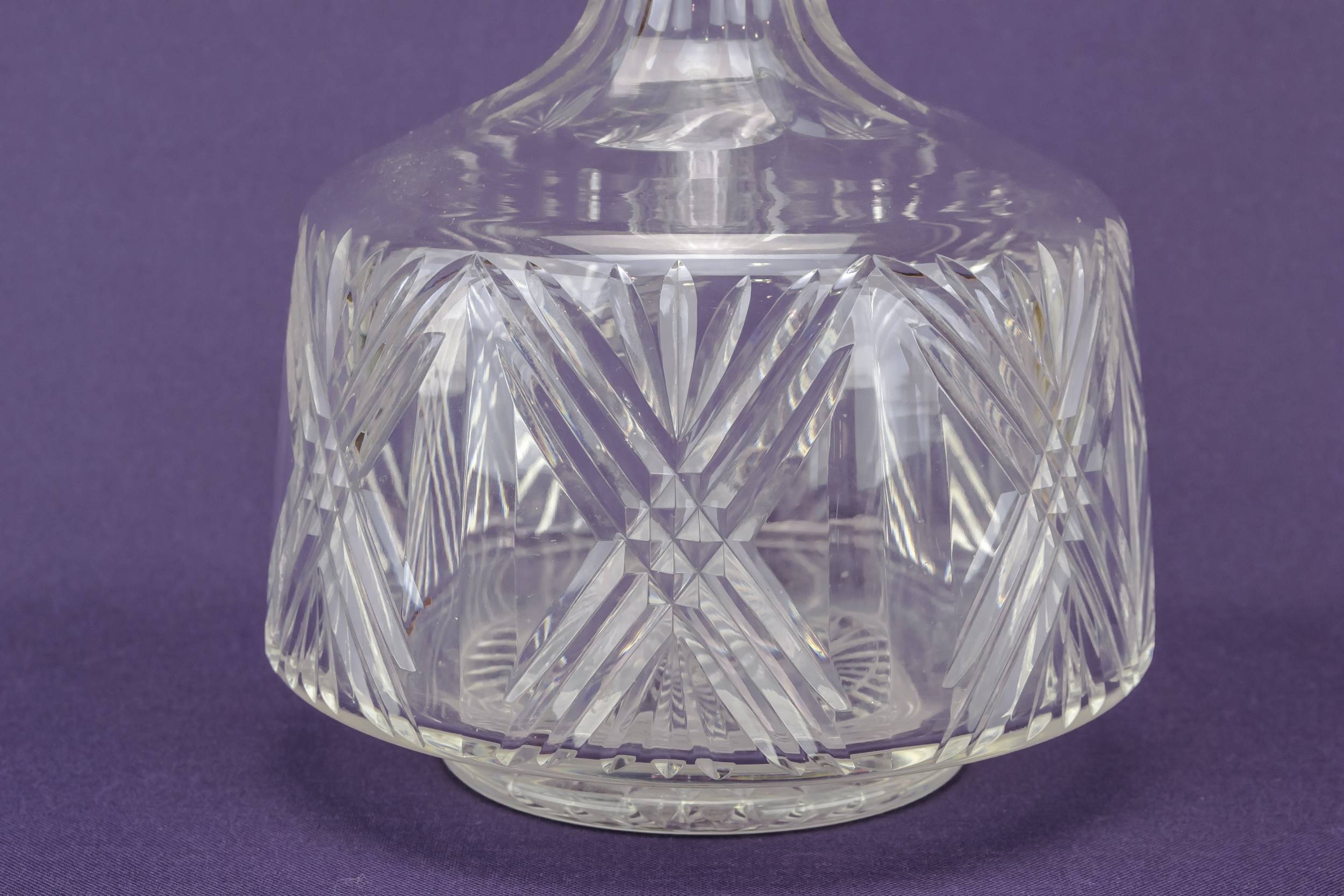 Antique Cut Glass — Dessert wine glass decanter 2