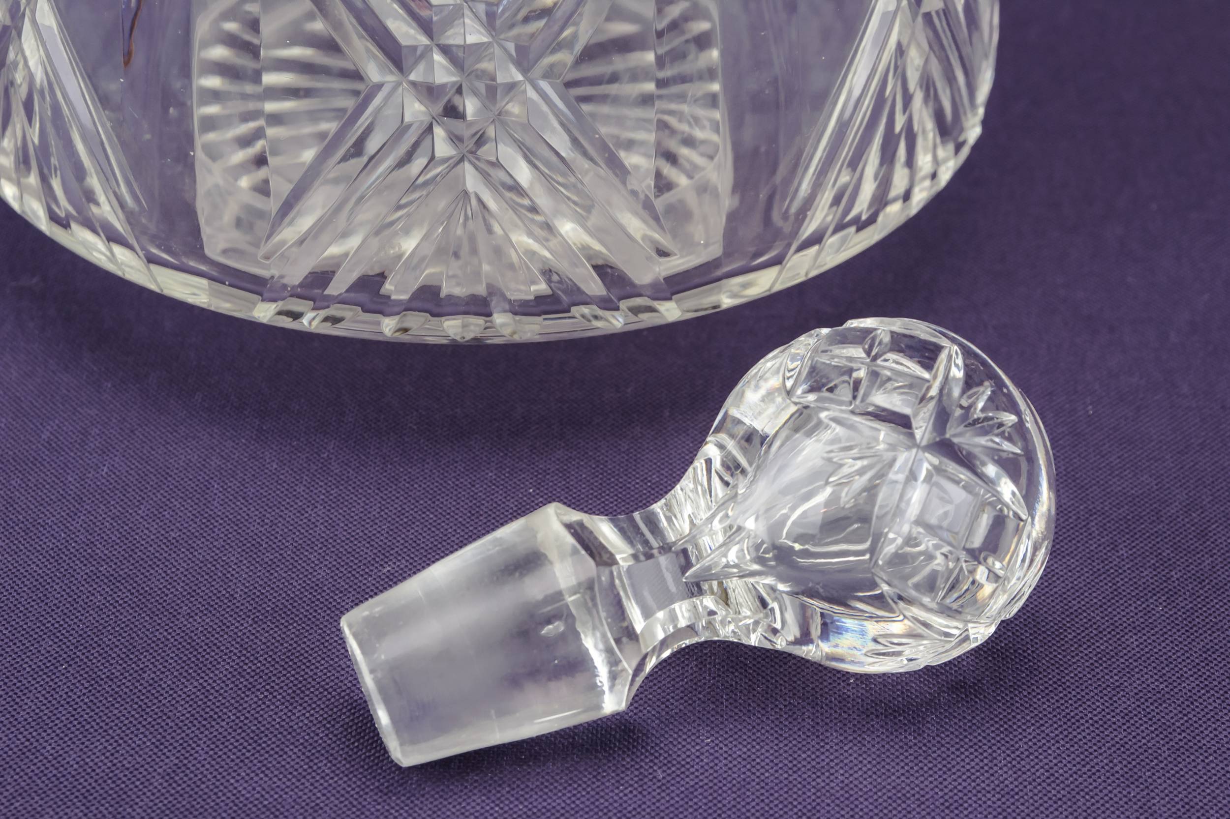 Antique Cut Glass — Dessert wine glass decanter 3