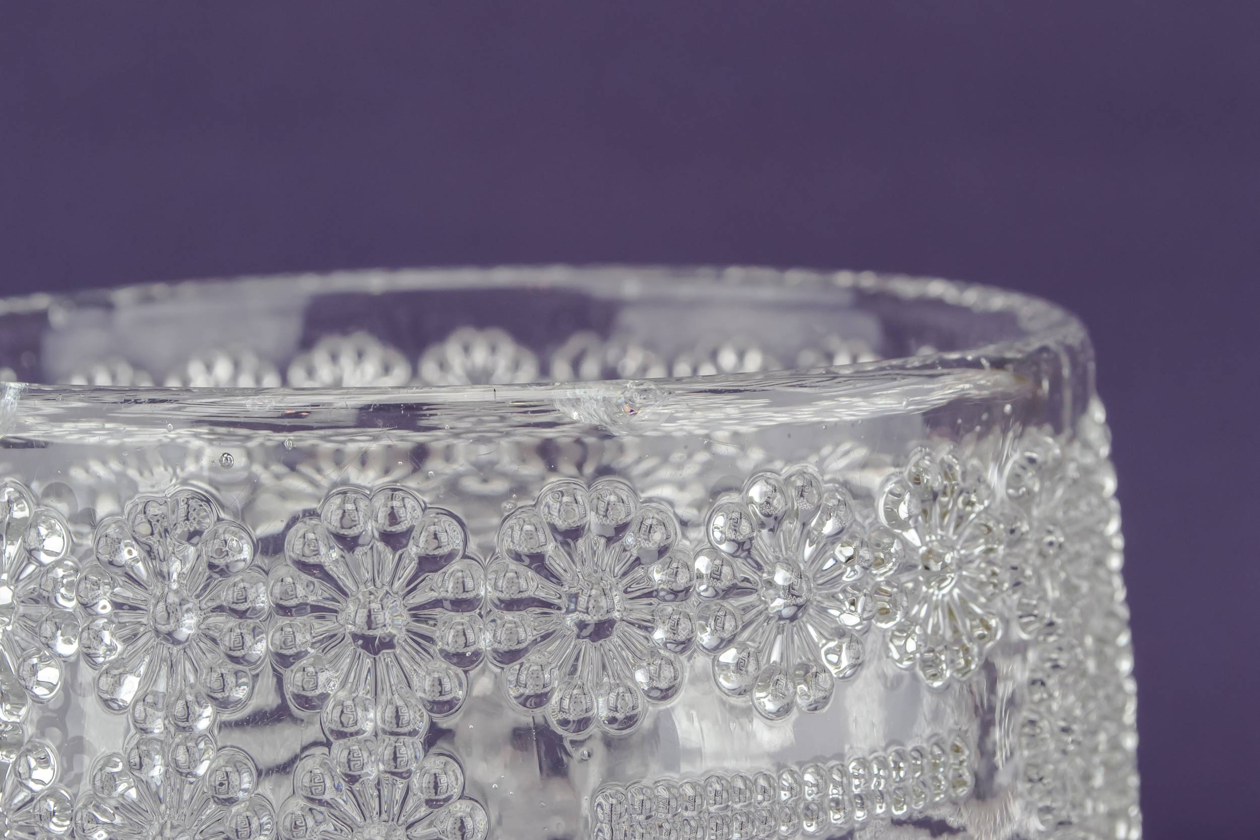 Antique Victorian Floral — Ice bucket in pressed glass 2