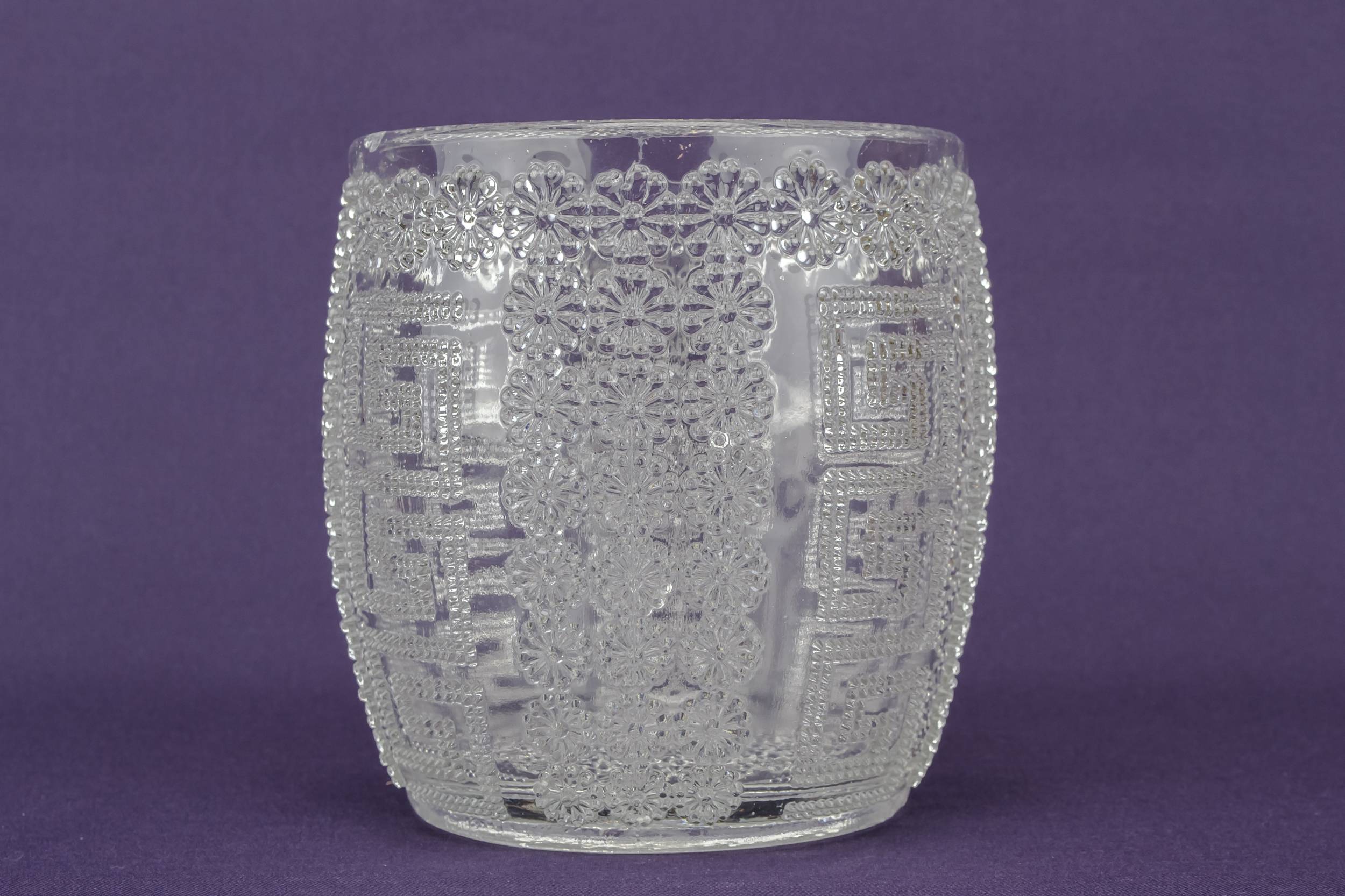 Antique Victorian Floral — Ice bucket in pressed glass 3