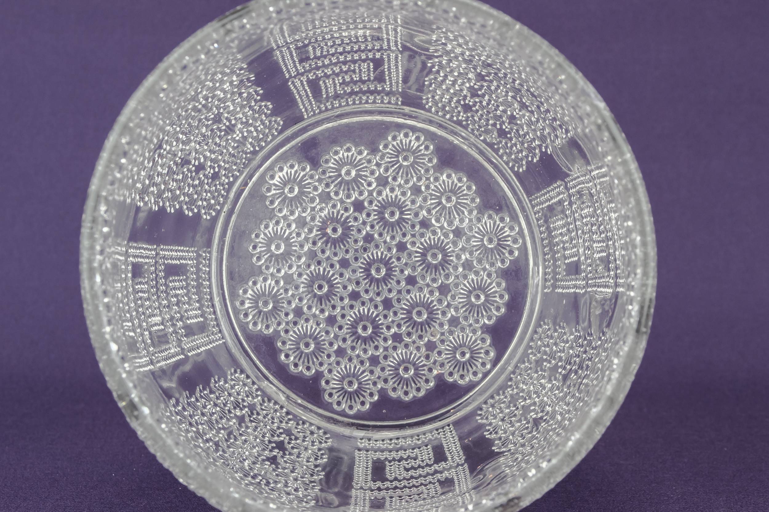 Antique Victorian Floral — Ice bucket in pressed glass 4