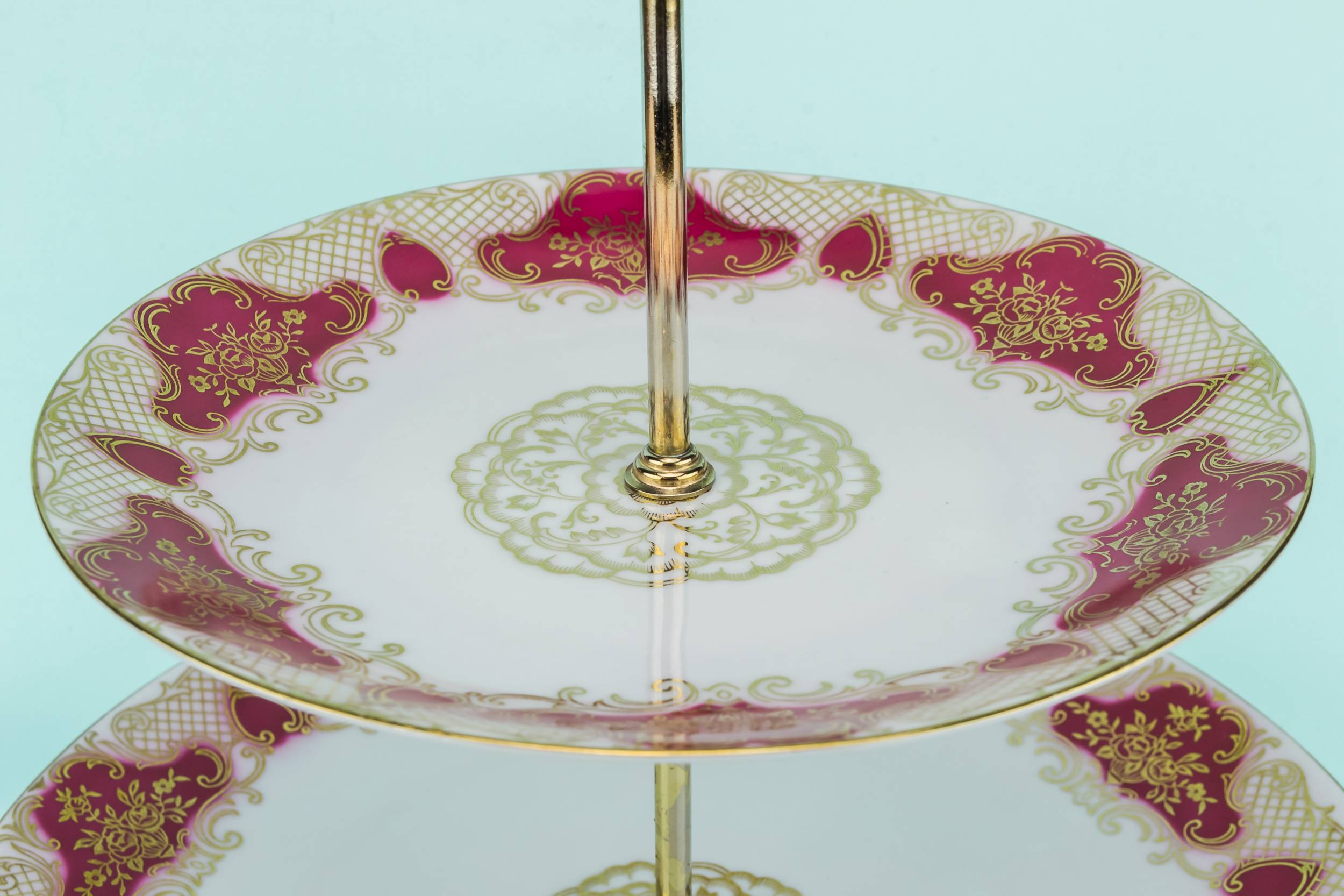 Vintage Neo-classical Gareis, — Two tier dessert stand 1