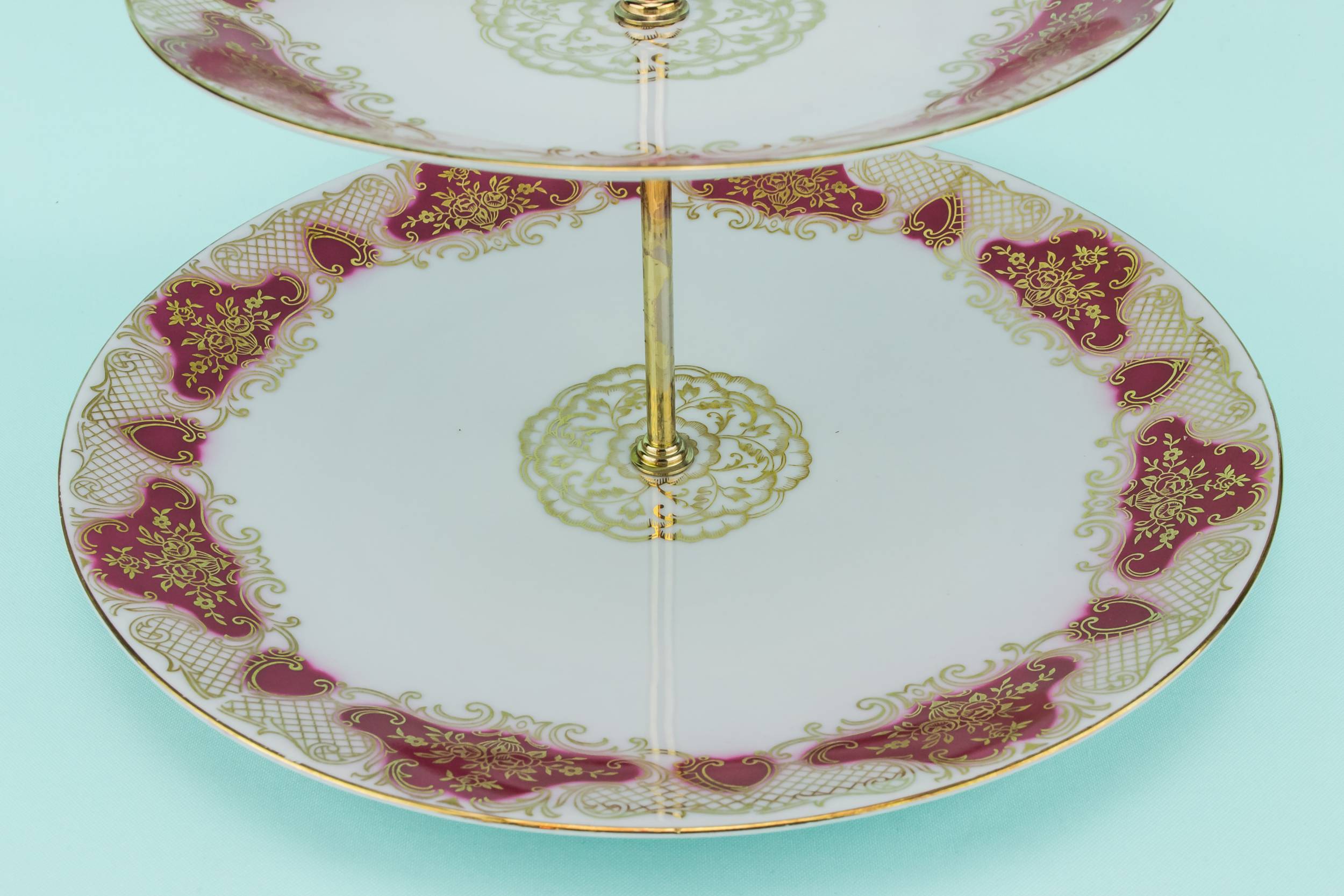 Vintage Neo-classical Gareis, — Two tier dessert stand 2