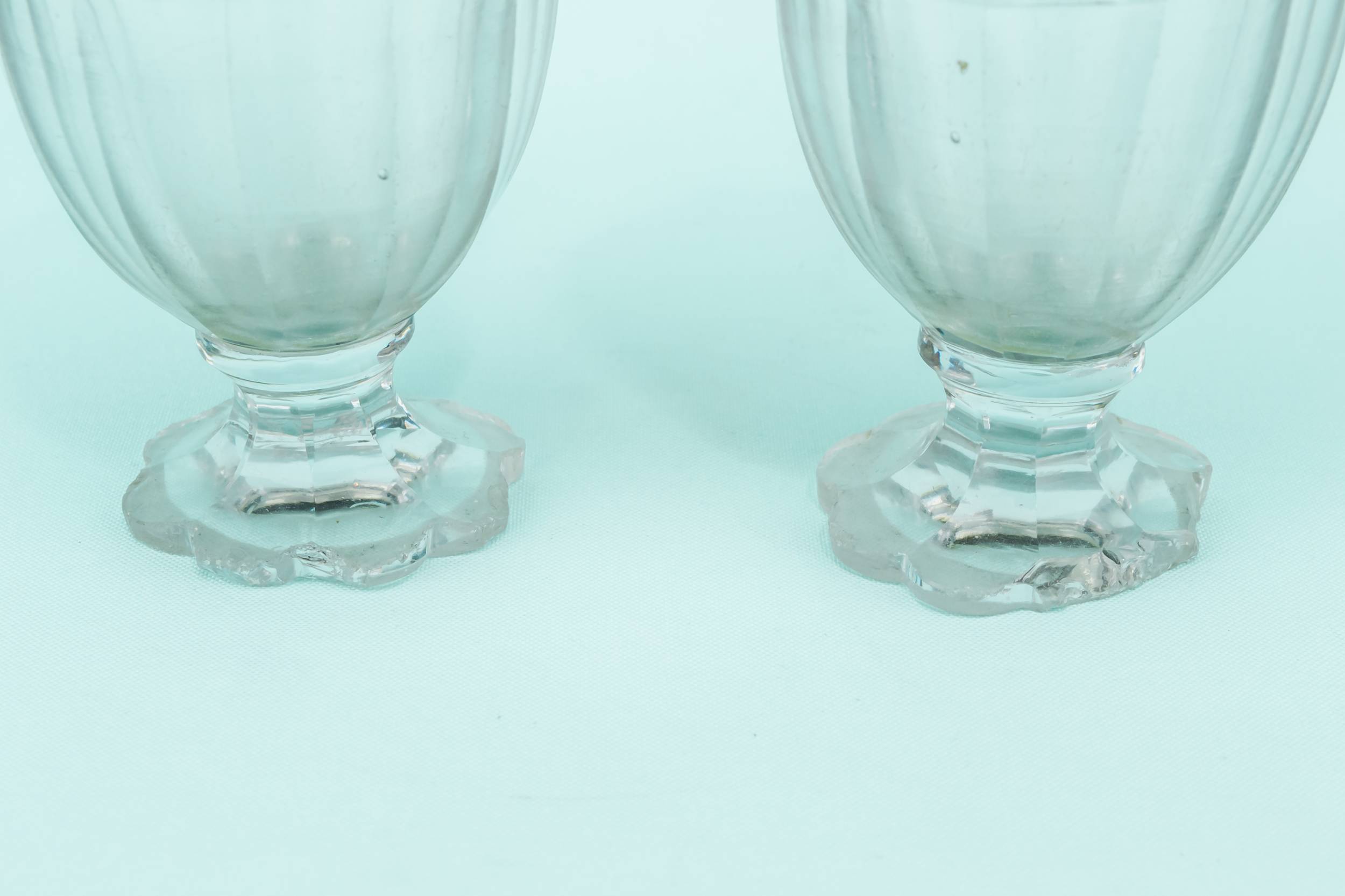 Shabby Chic Antique — 2 silver condiment pots 1