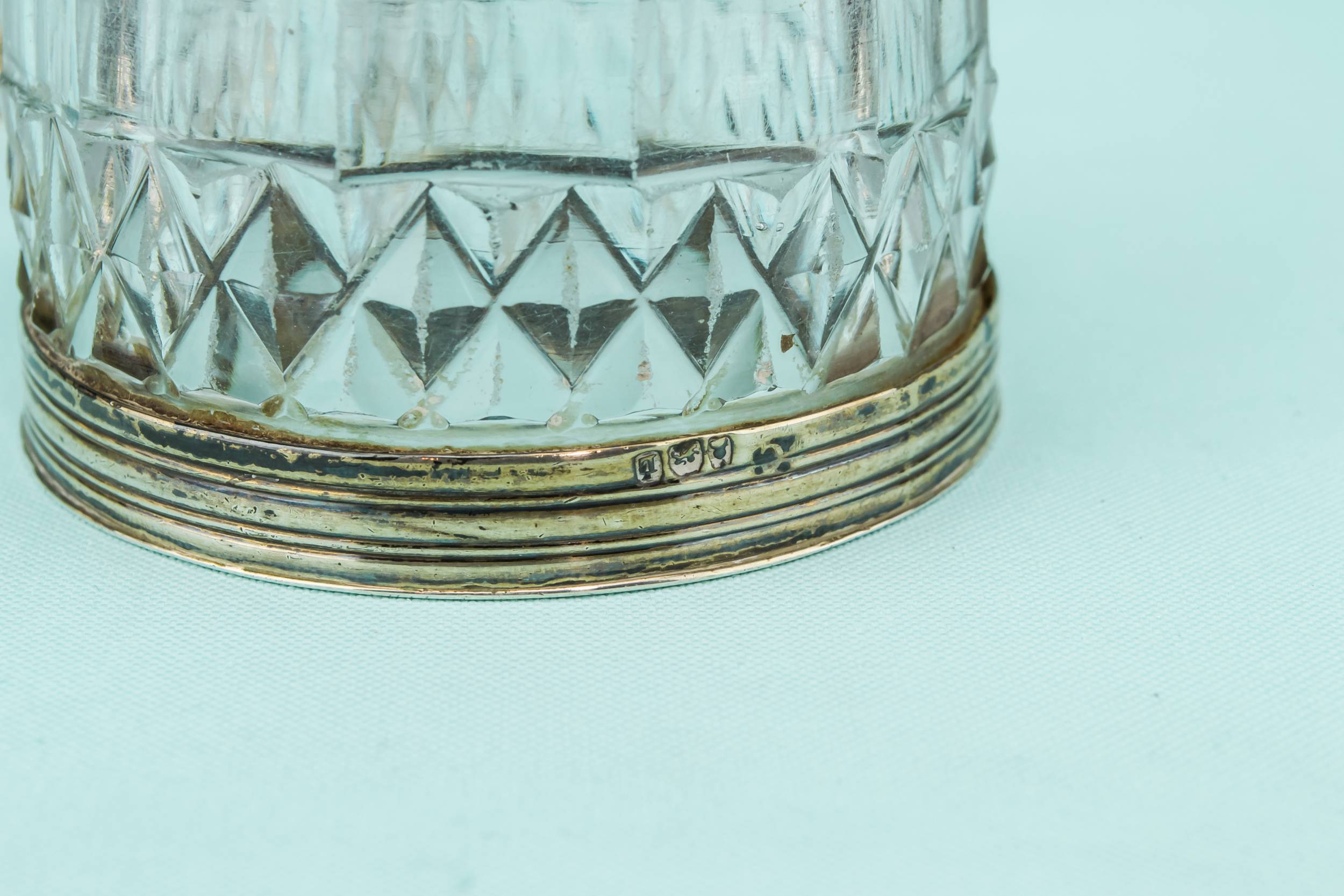 Shabby Chic Antique — 2 silver condiment pots 4