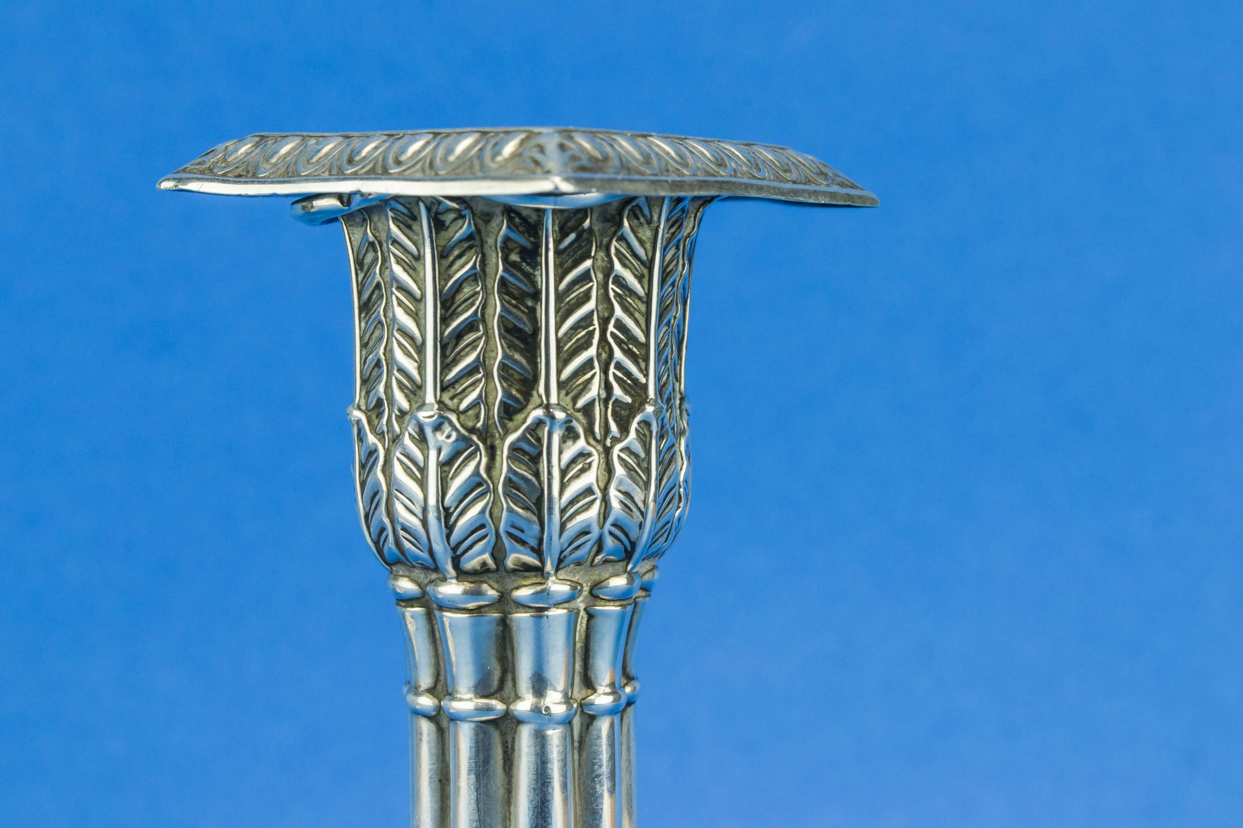 Antique Sterling Silver — Sterling silver candlesticks 3