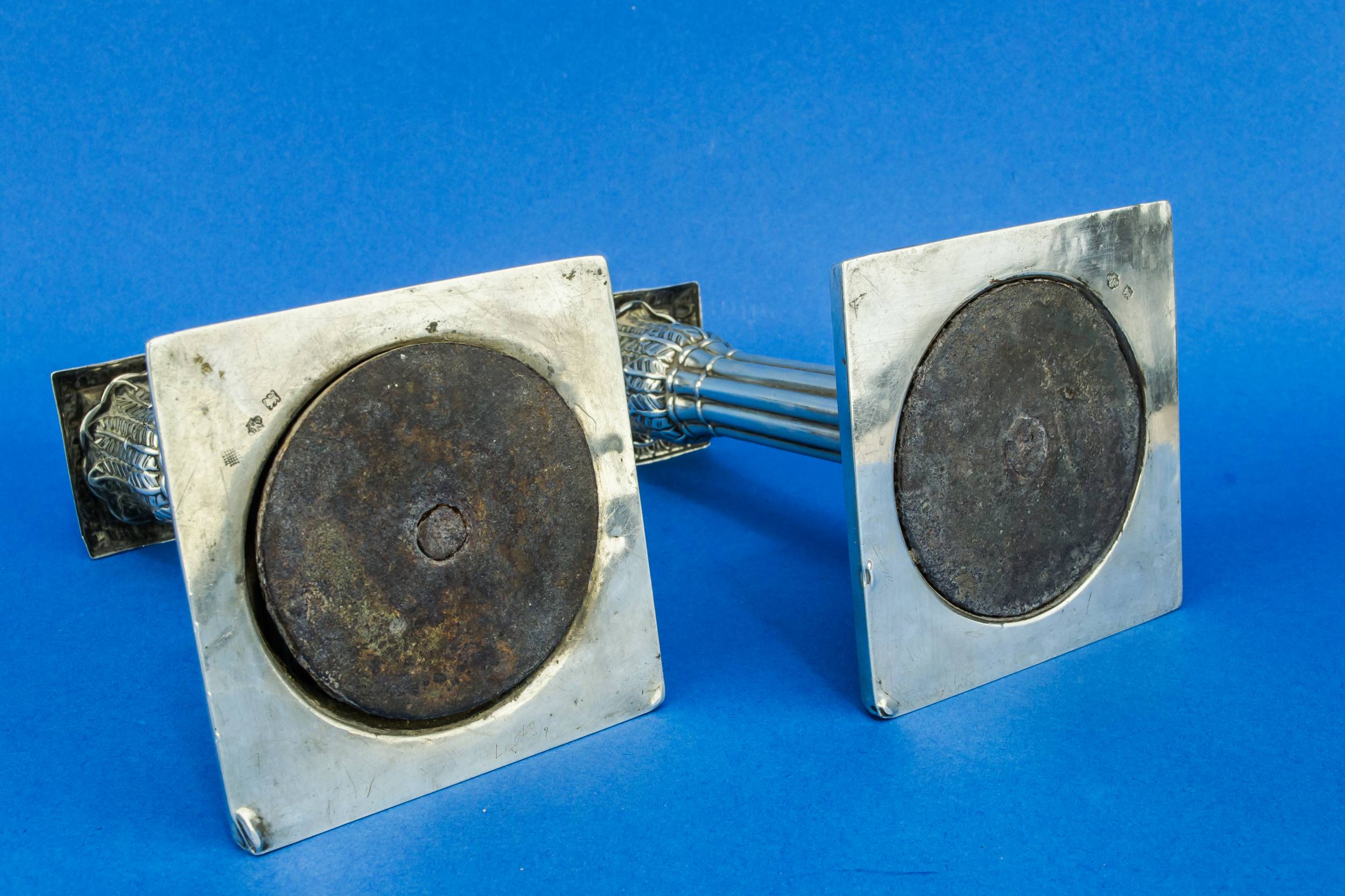 Antique Sterling Silver — Sterling silver candlesticks 7