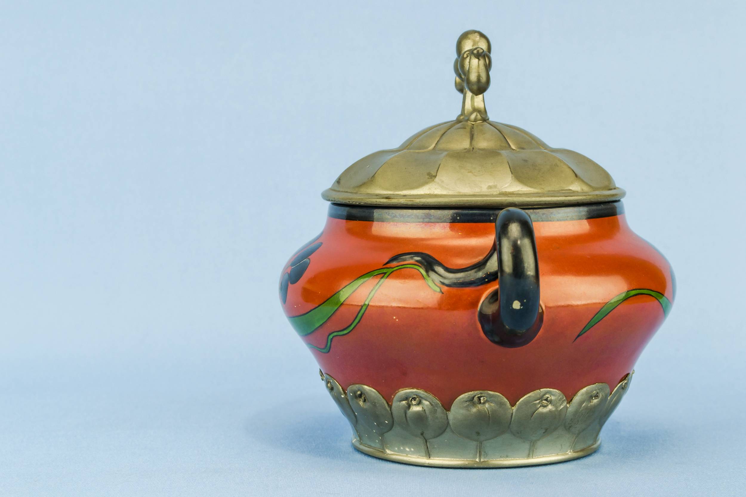 Ceramic Art Nouveau — Art Nouveau sugar bowl 4