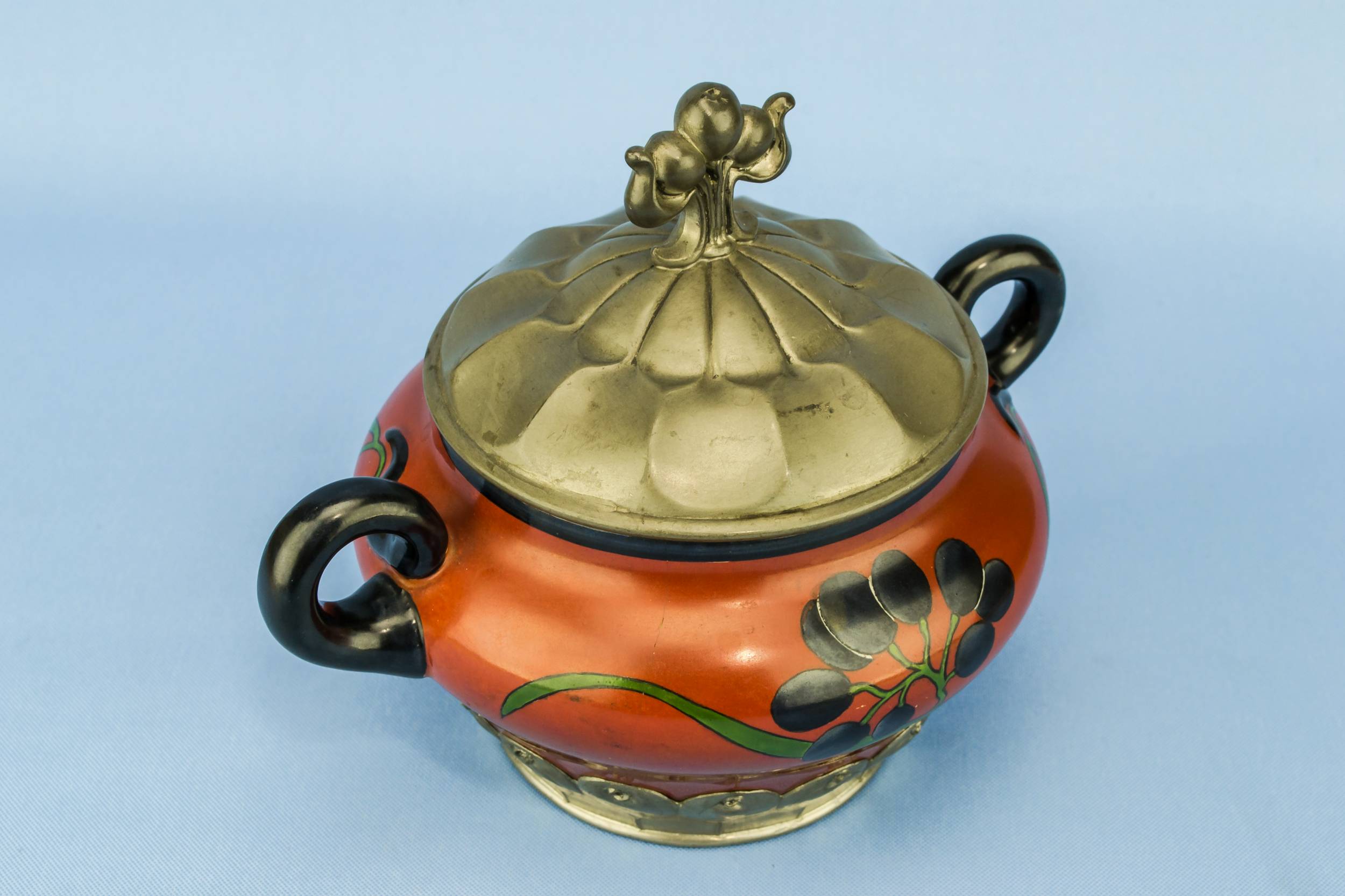 Ceramic Art Nouveau — Art Nouveau sugar bowl 5