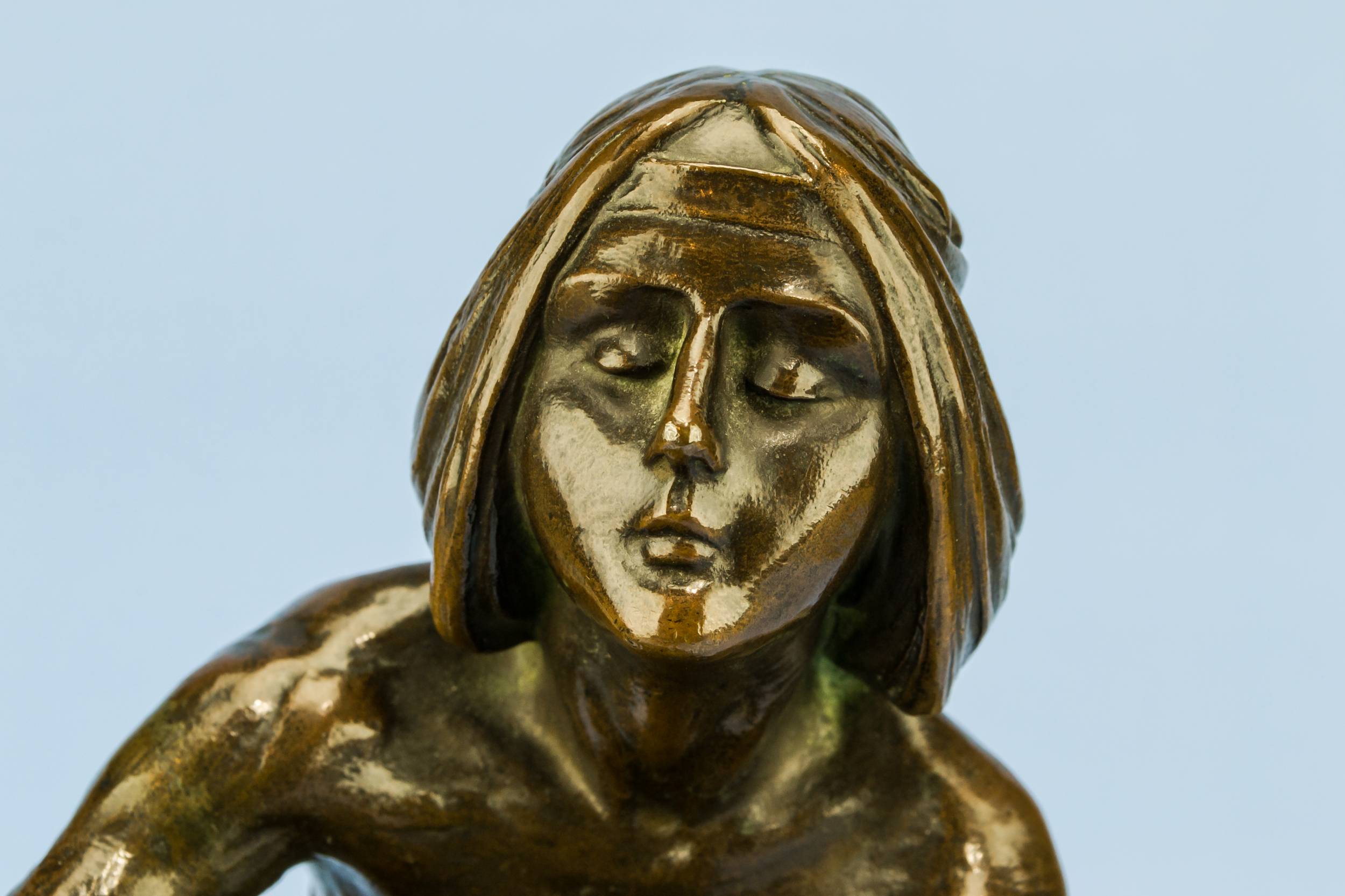 Art Nouveau Large — Secession bronze inkwell 2