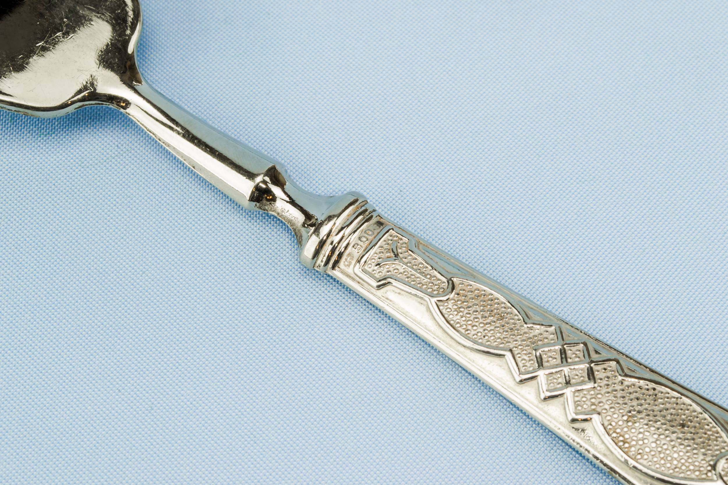 Vintage Beautiful Arts — Silver cake serving set 2