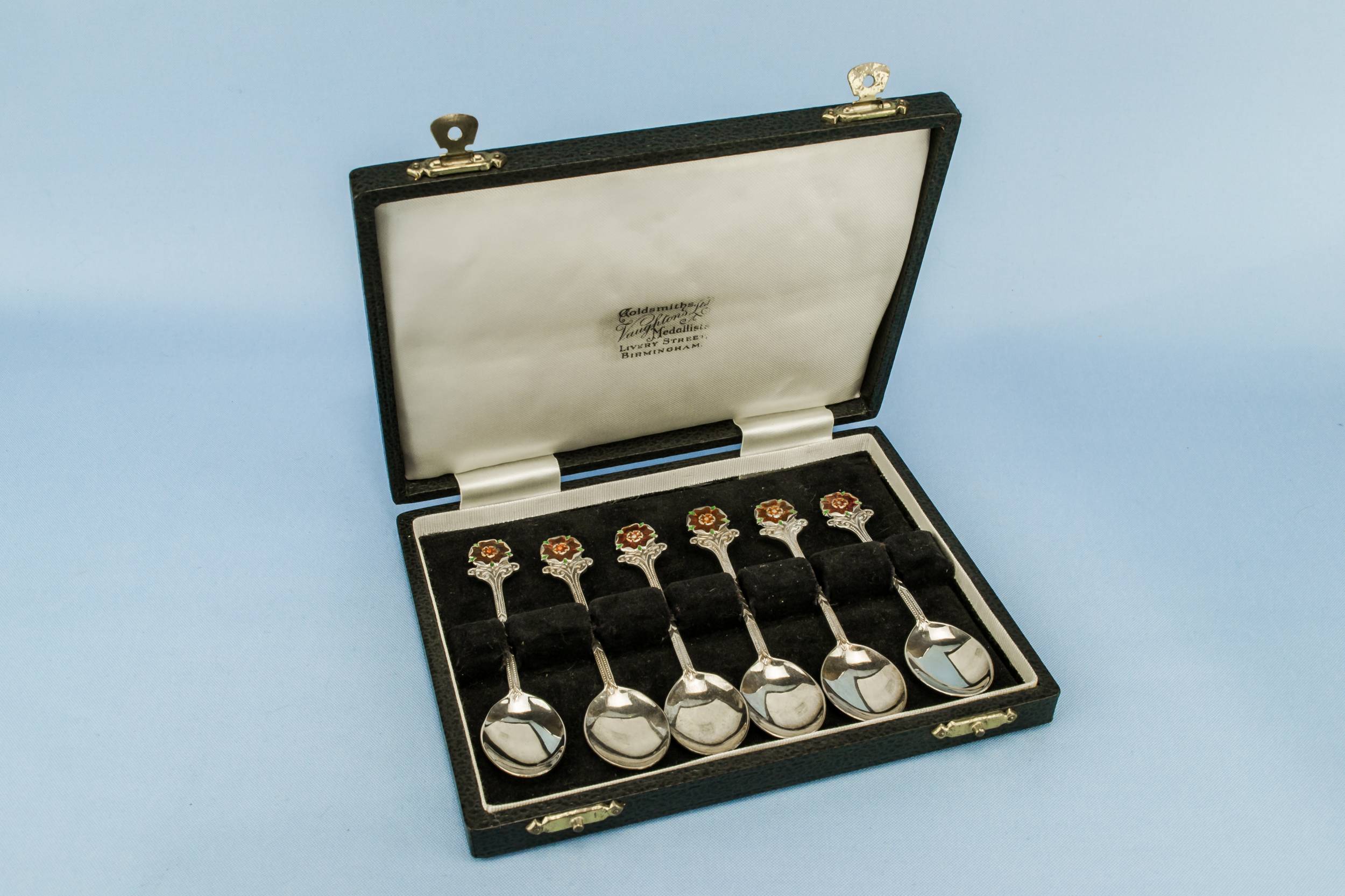 Vintage Elegant Sterling — 6 silver coffee spoons 2