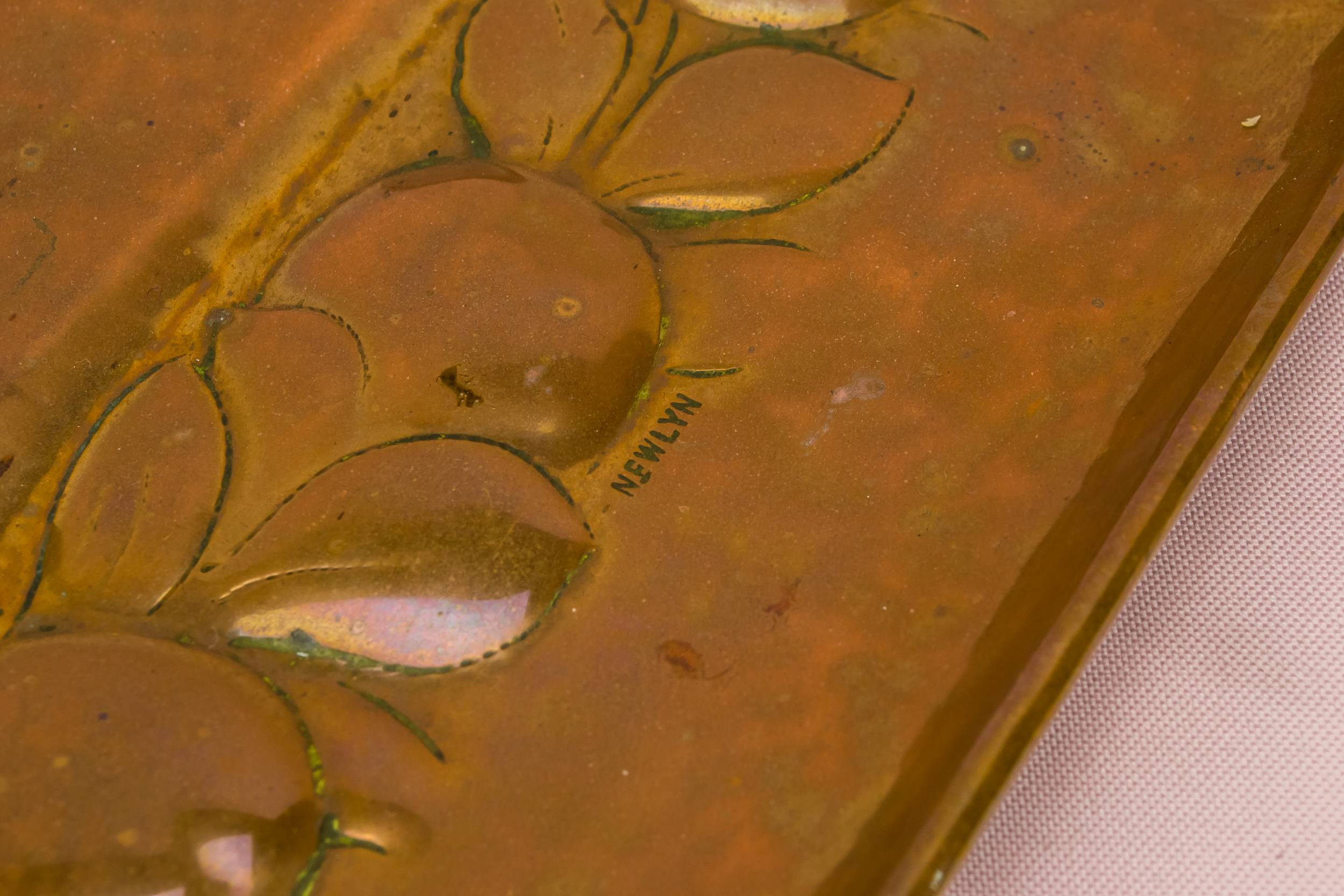 Classical Antique TRAY — Arts & Crafts copper tray 2