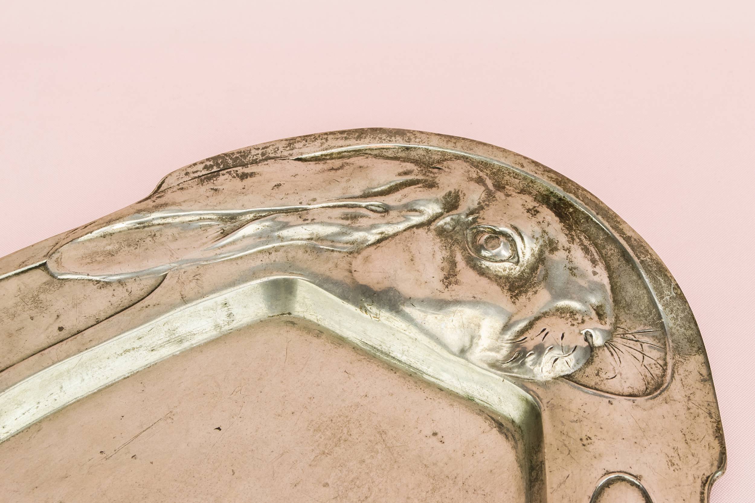 Pewter Antique PLATTER — Serving platter in pewter 1