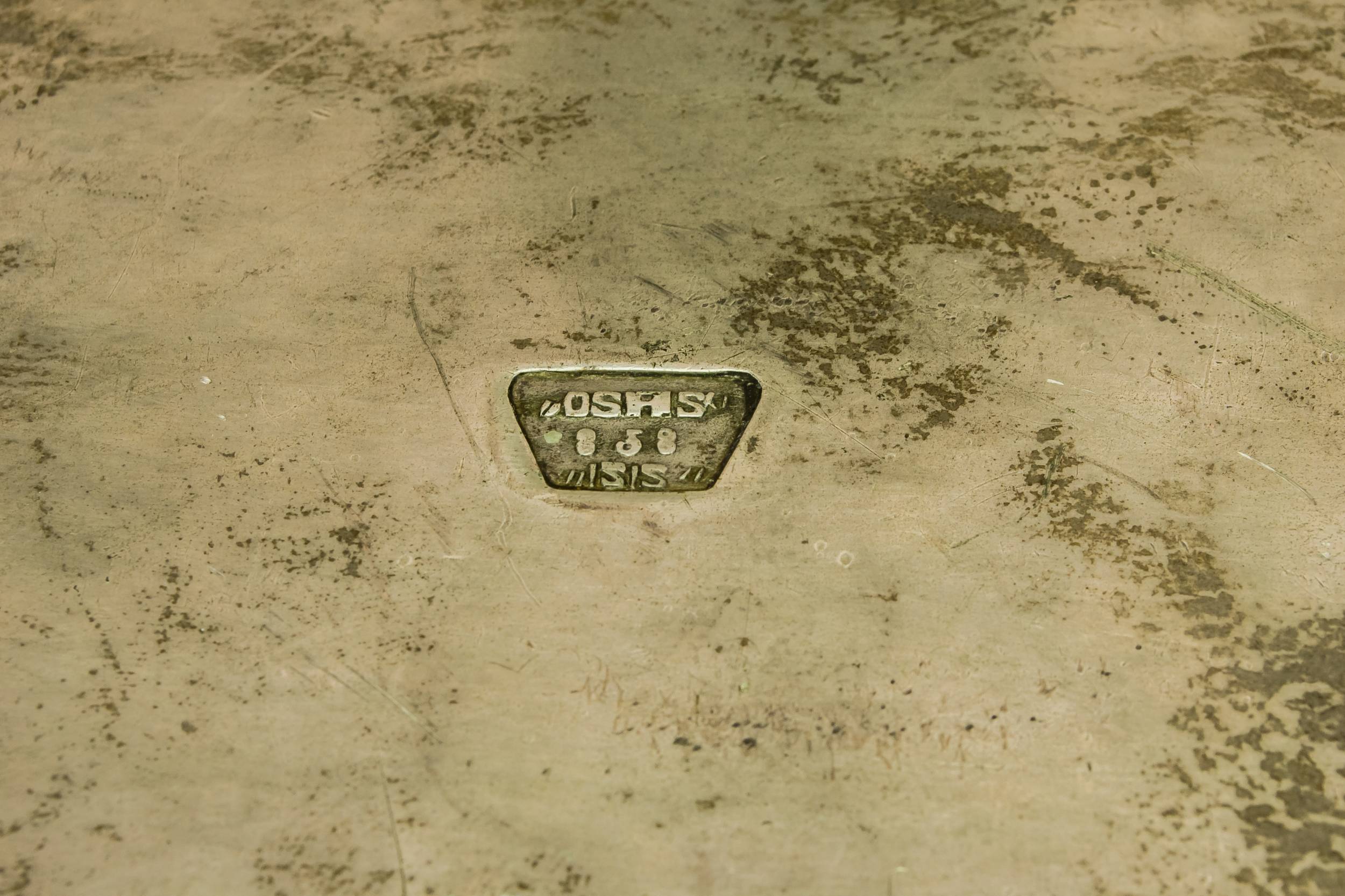 Pewter Antique PLATTER — Serving platter in pewter 5