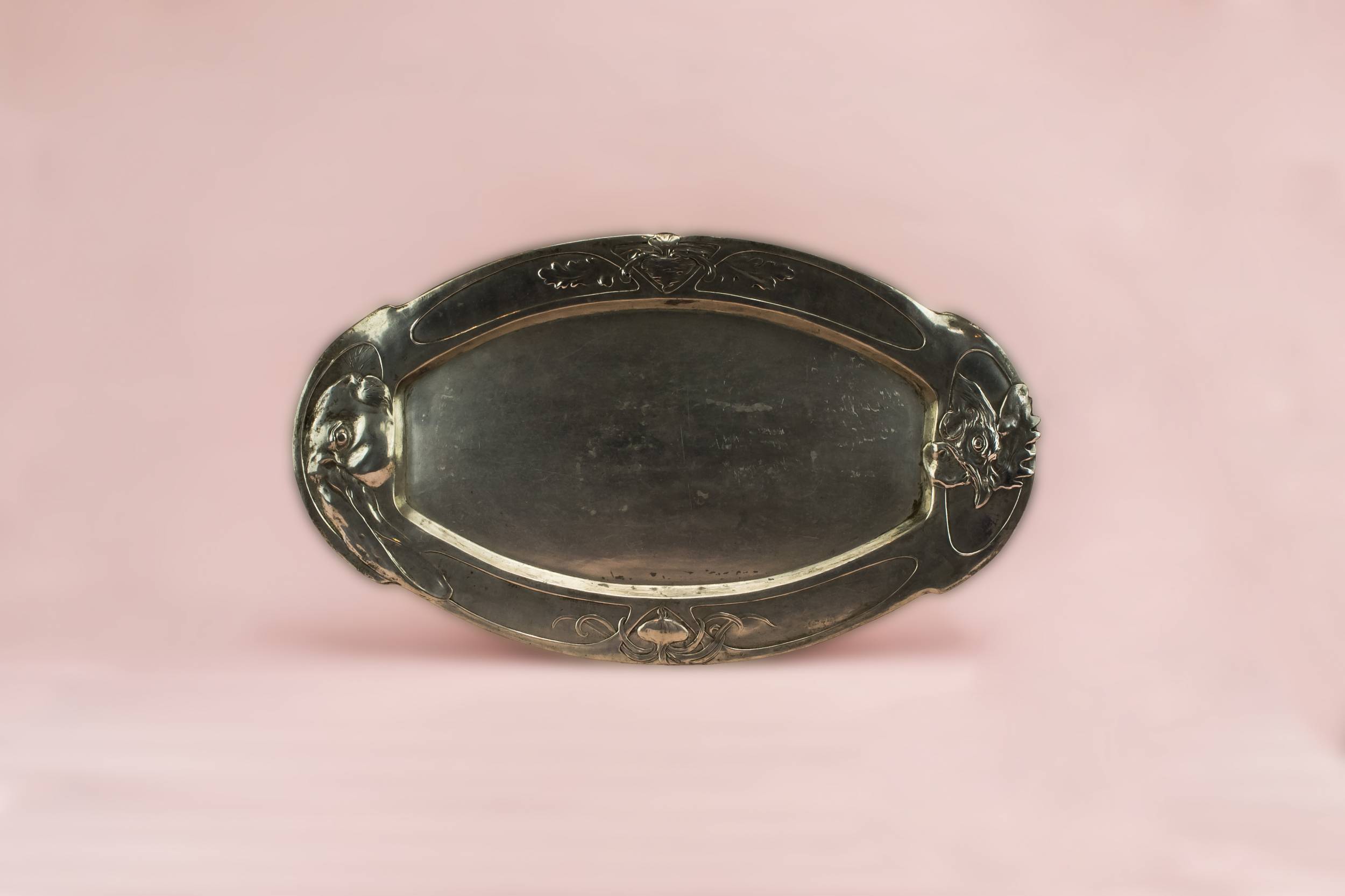 Pewter Antique PLATTER — Serving platter in pewter