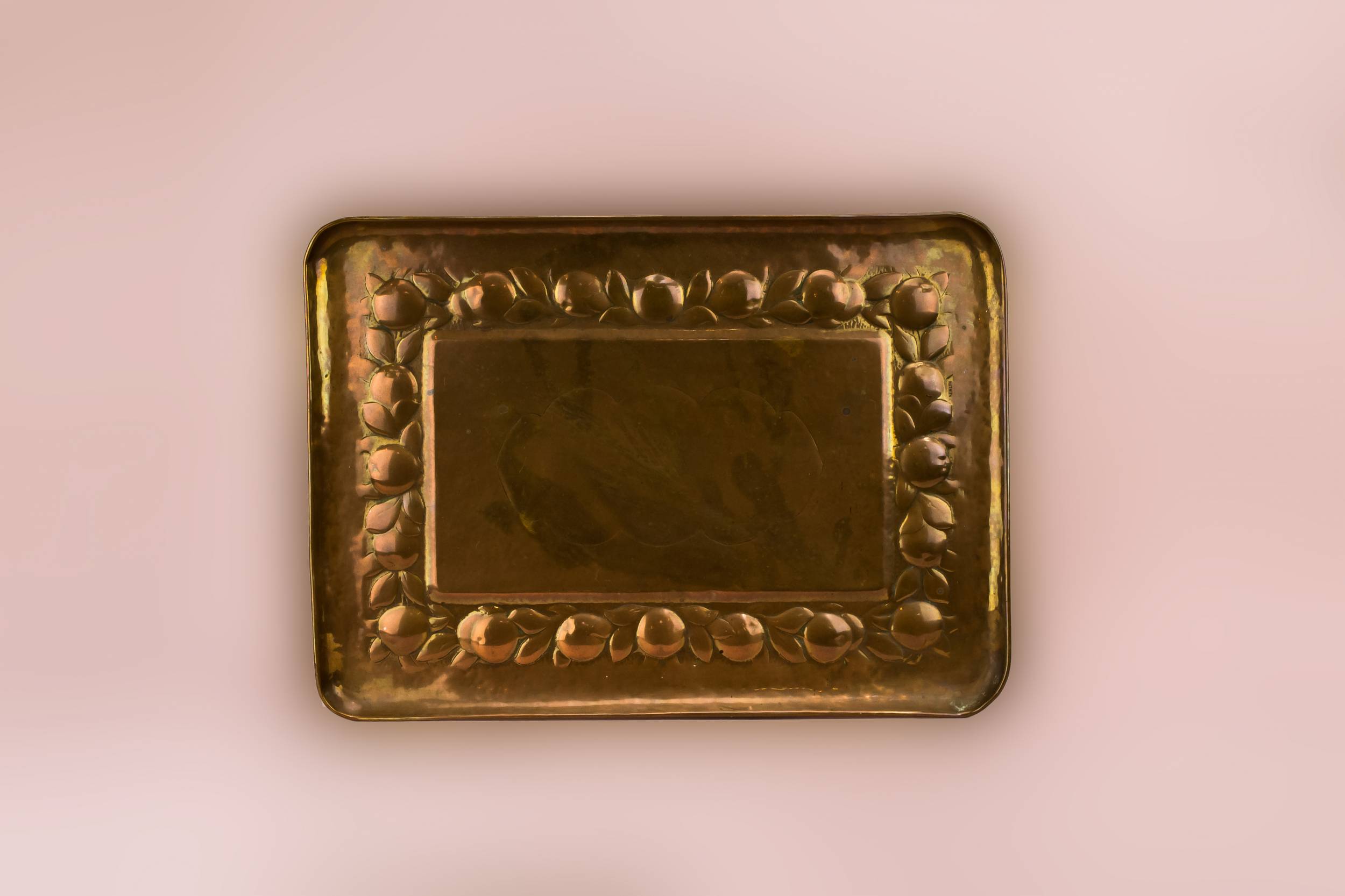 Classical Antique TRAY — Arts & Crafts copper tray