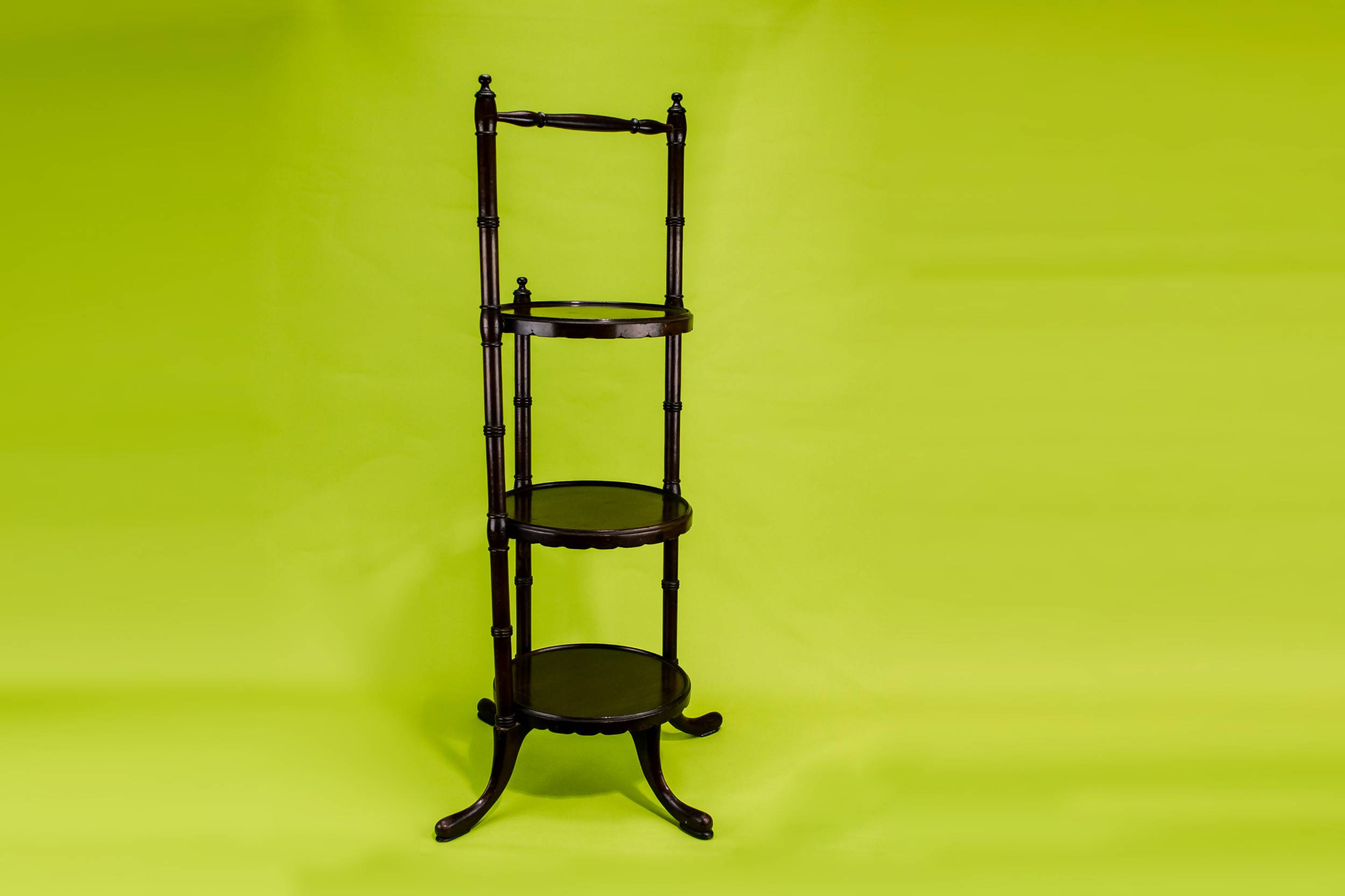 Mahogany 3 Tier — Mahogany tea stand 4