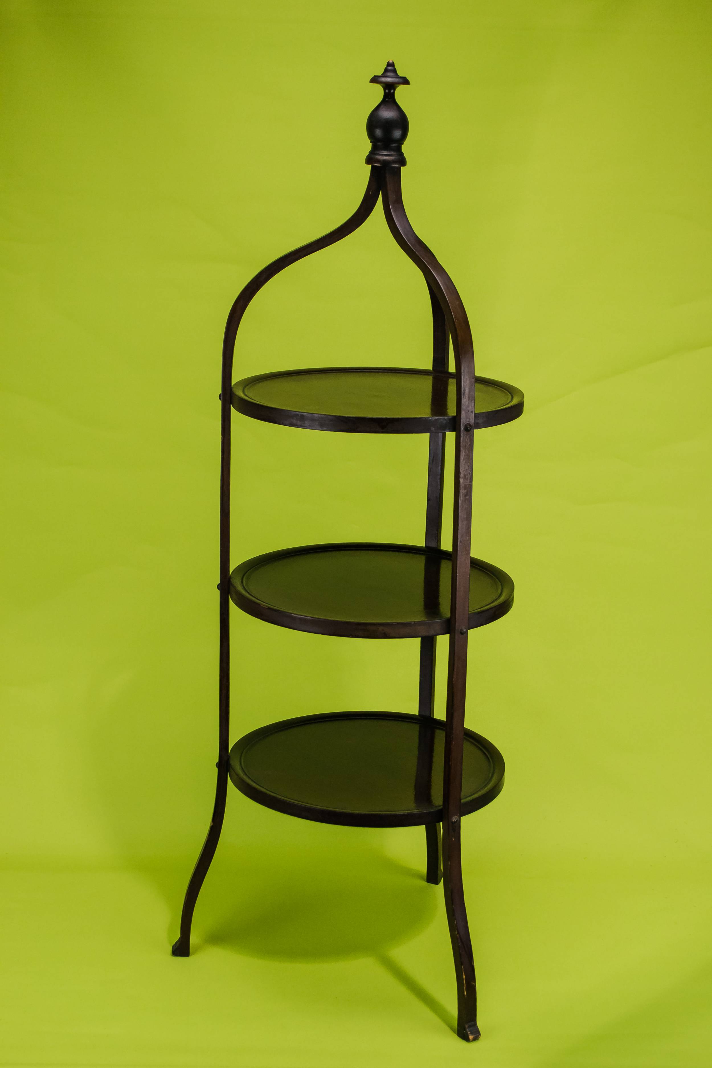 Antique Elegant Mahogany — Mahogany 3 tier tea stand 5