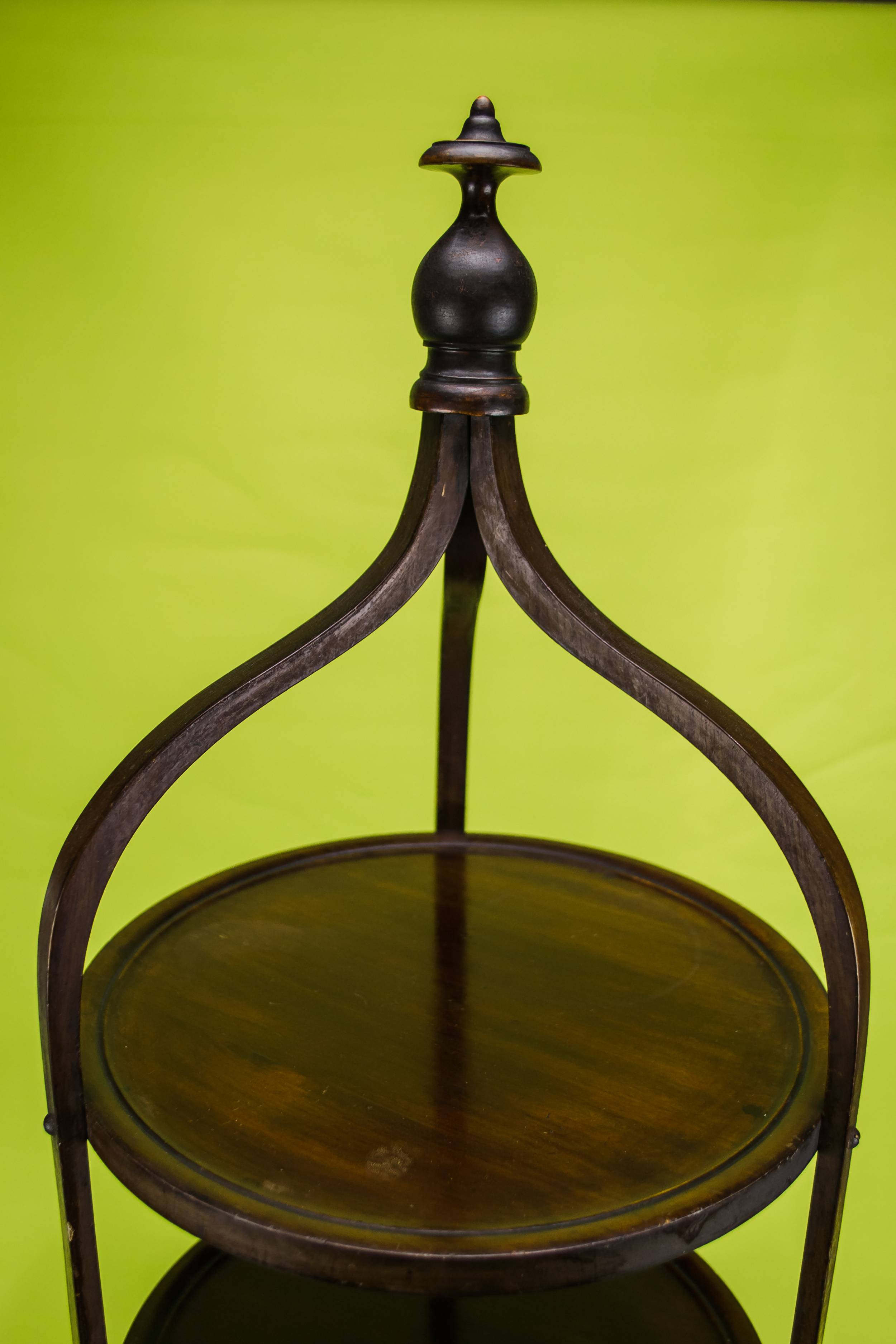 Antique Elegant Mahogany — Mahogany 3 tier tea stand 1